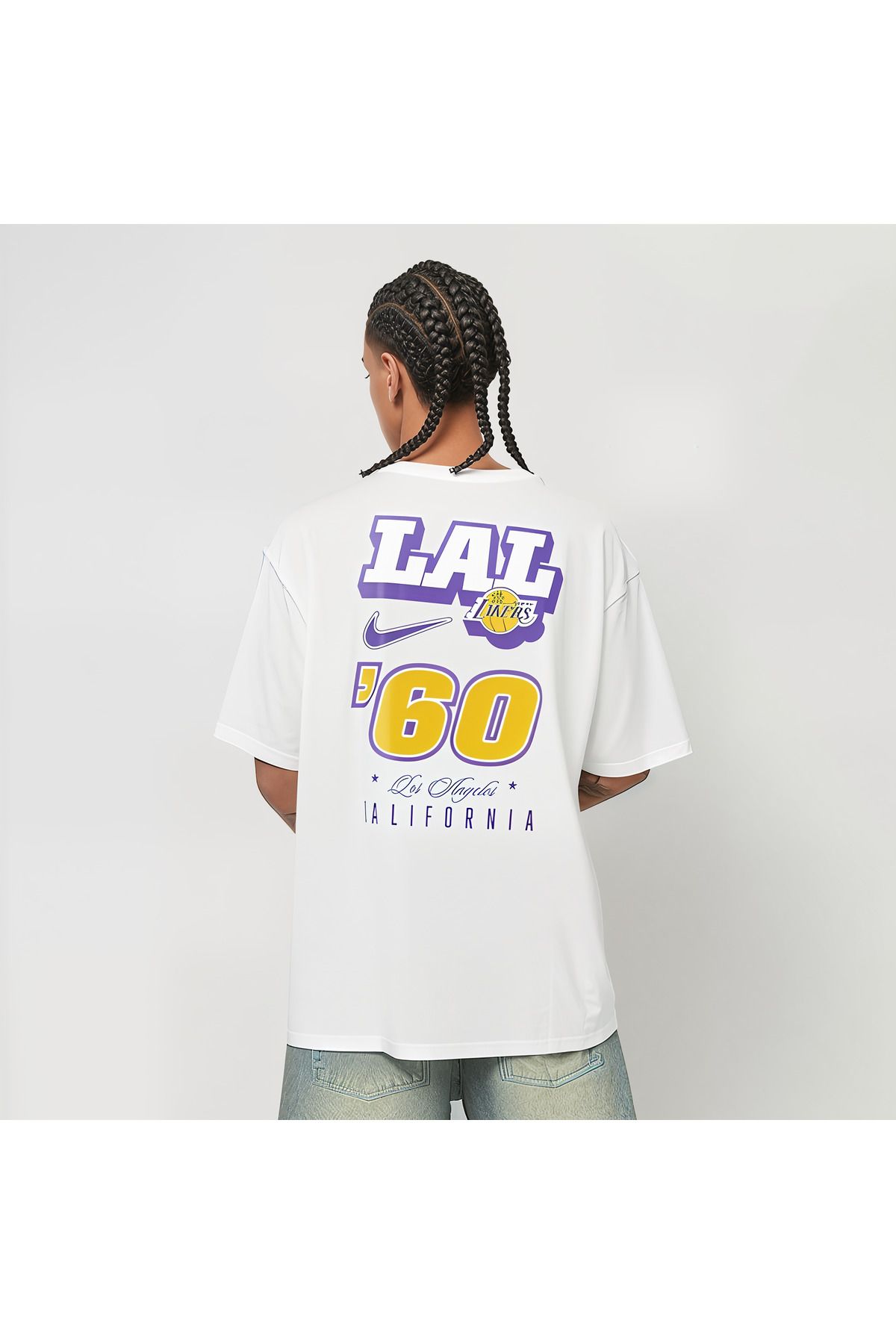 Nike Los Angeles Lakers Ss Tee Erkek Tişört-HF0916-100