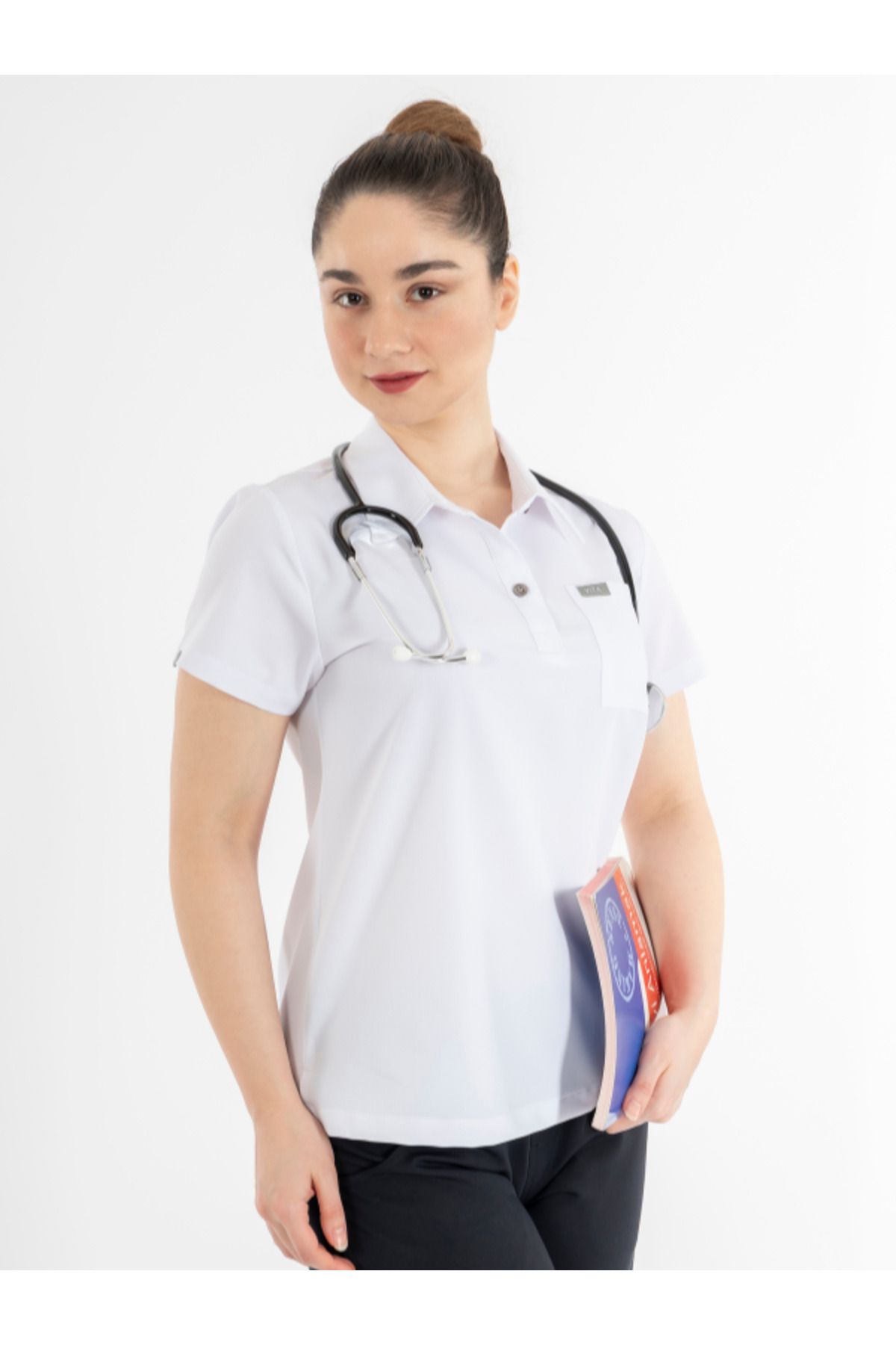 VITA UNIFORM Collare VITA Scrubs Medikal Forma Kadın Üst Giyim