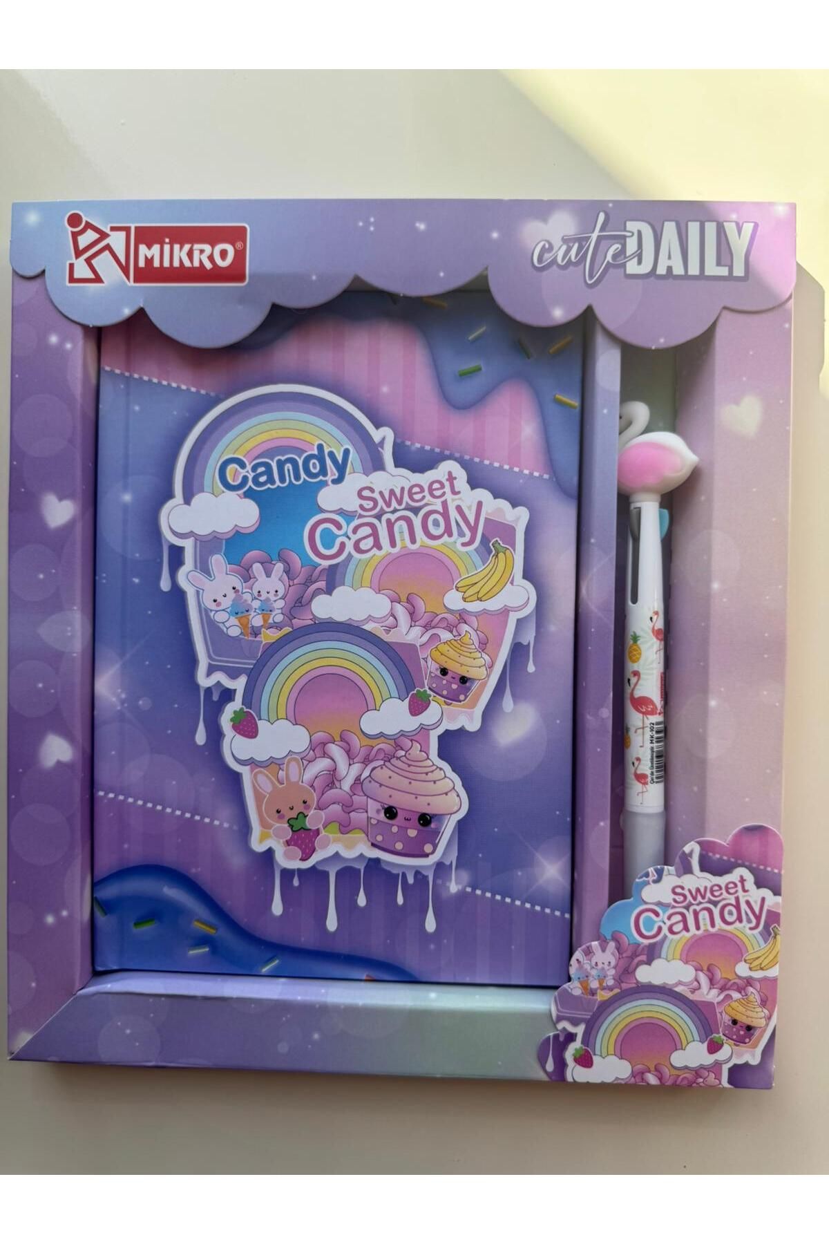 PARLAK EVREN CANDY FLAMİNGO KALEM GÜNLÜK DEFTER