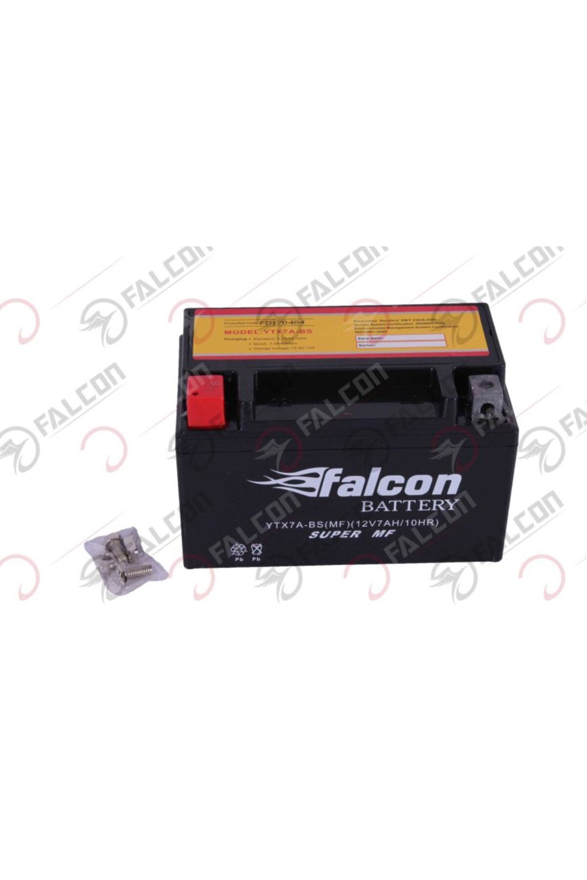 Falcon FLC YTX7A-BS Motosiklet Aküsü (Yatık)