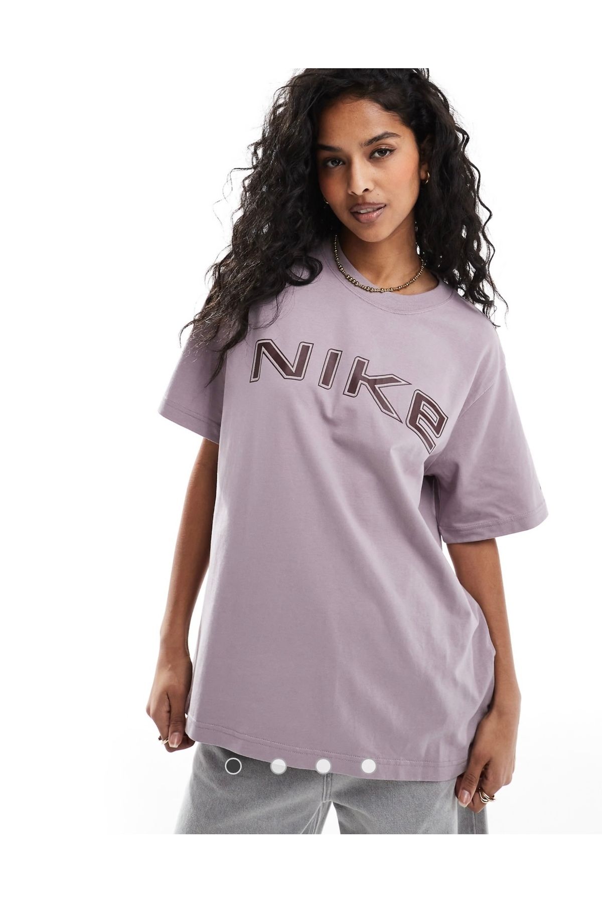 Nike Sportswear Phoenix Graphic Loose Short-Sleeve Pembe Kadın T-shirt