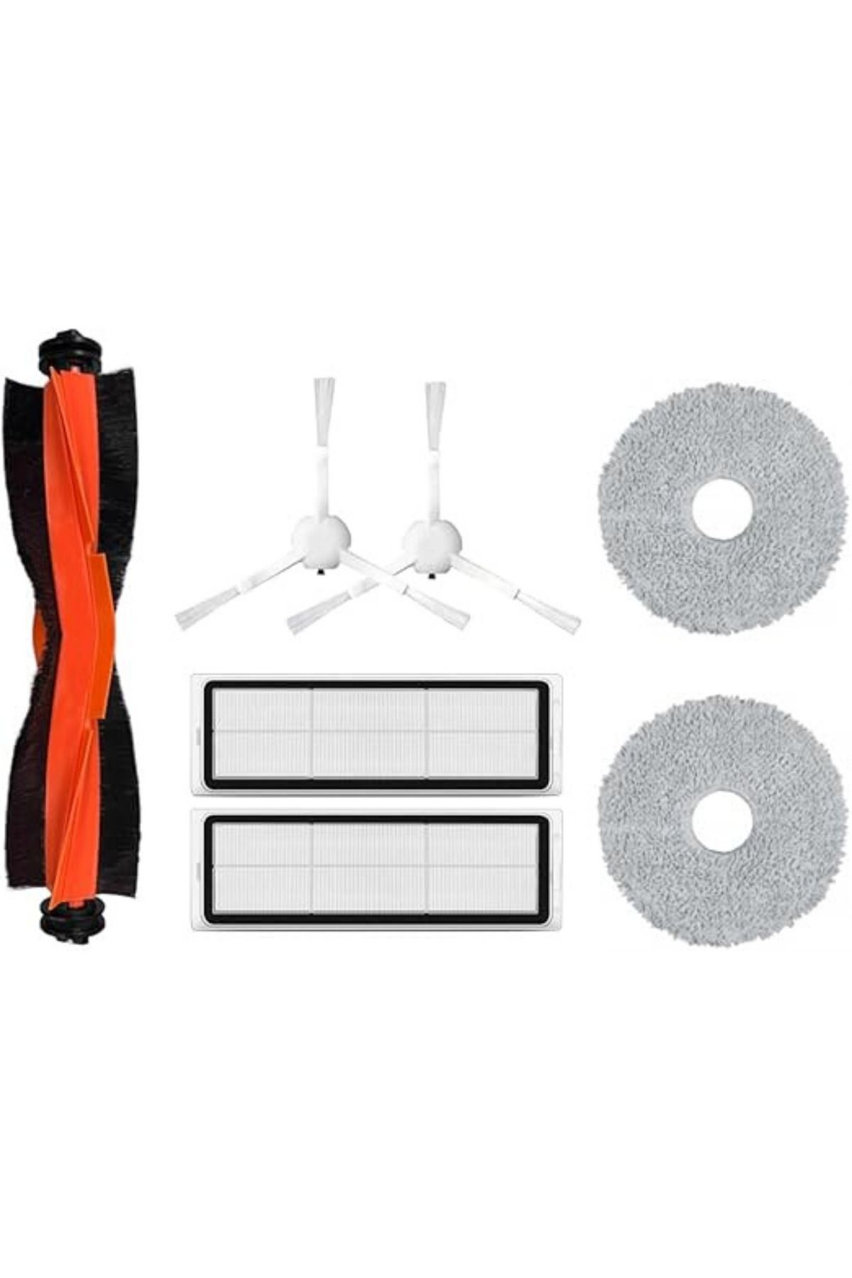 RotRever Xiaomi Robot Vacuum S10+/S10 Plus Uyumlu Hepa Filtre,Fırça,Mop Paspas Yedek Aksesuar Seti 7 Parça