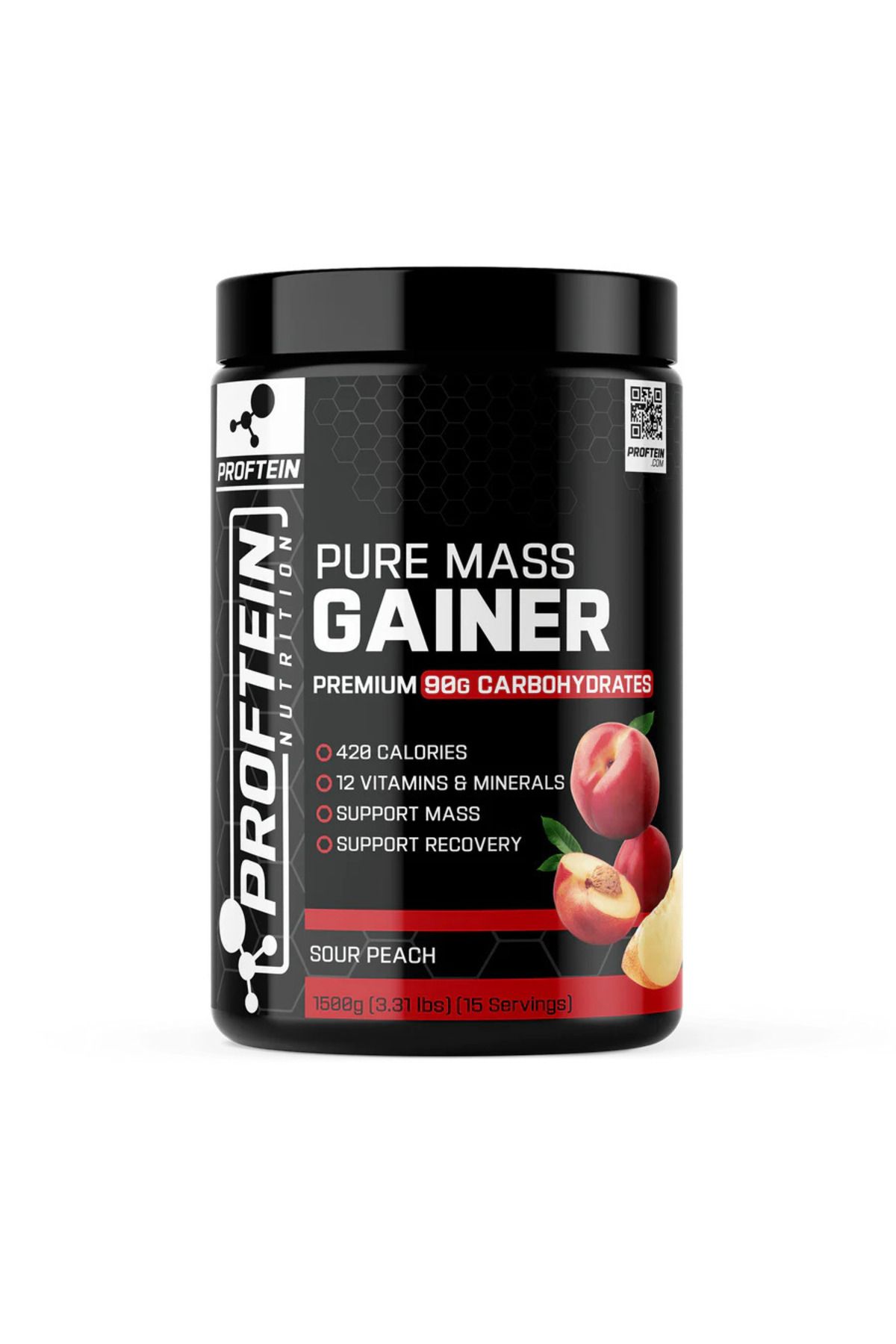 Proftein PROFTEİN PURE MASS GAINER 1500g 15 SERVİS - ŞEFTALİ