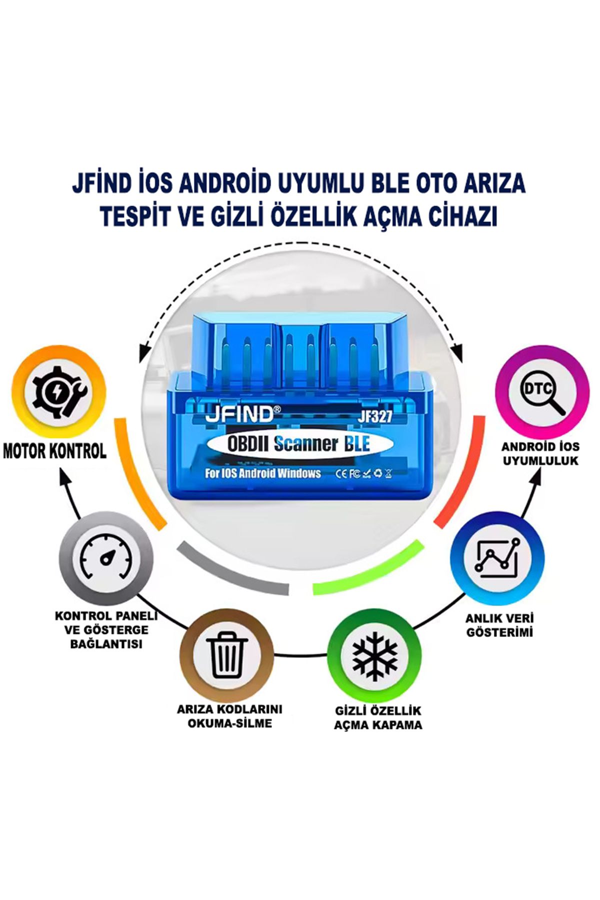 JFIND JFİND BLUETOOTH 5.1 İOS ANDROİD DDT4ALL BİMMERCODE RENO BMW GİZLİ ÖZELLİK AÇMA CİHAZI
