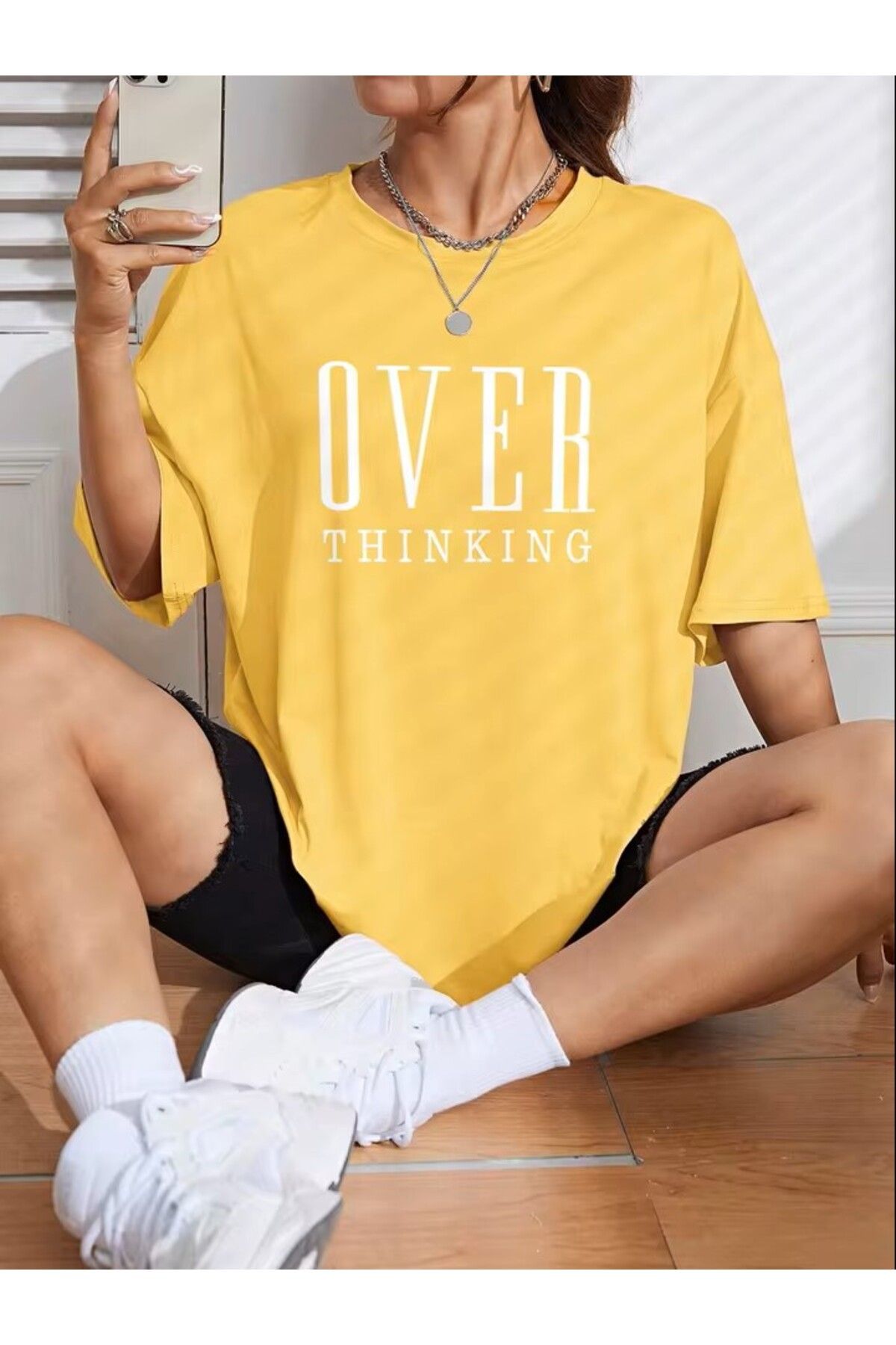LEIVOR Over Thinking Baskılı Kadın T-shirt