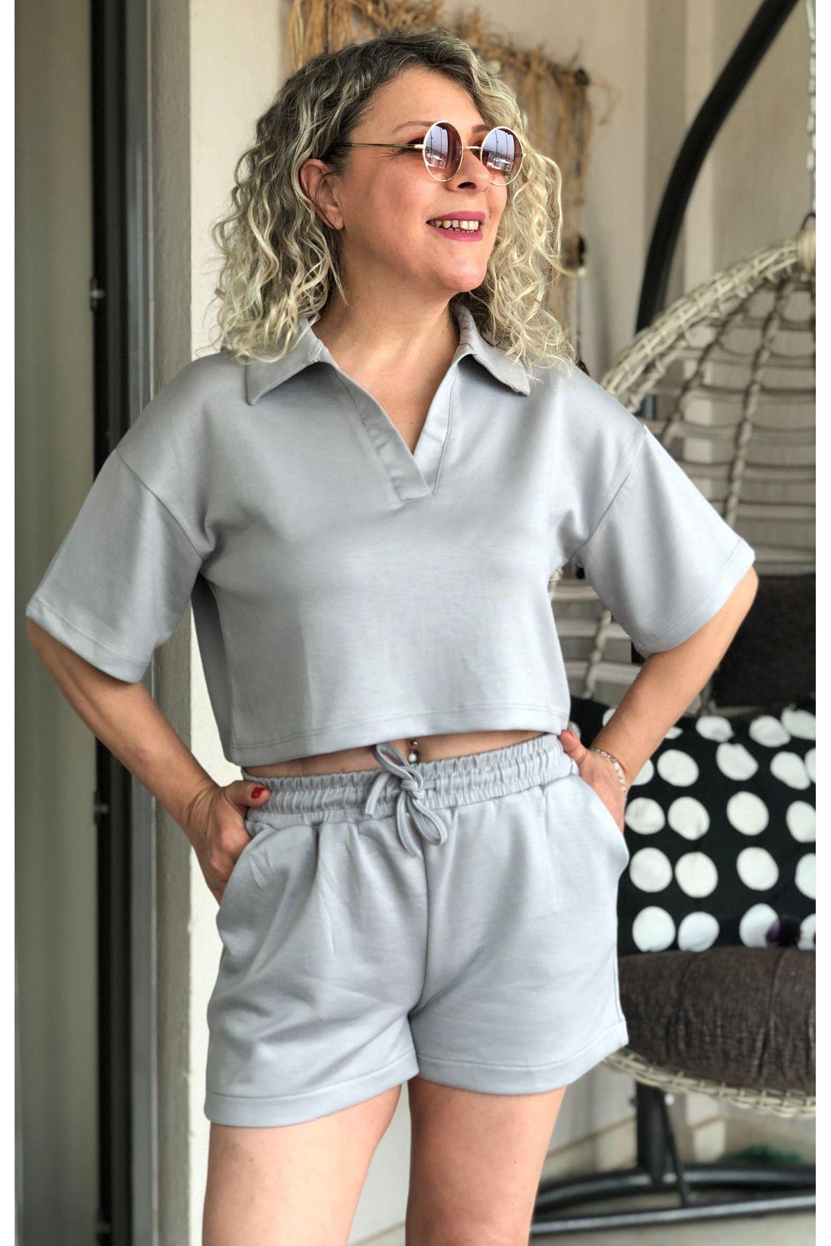 Dila Butik Kısa Kollu Şortlu Takım
