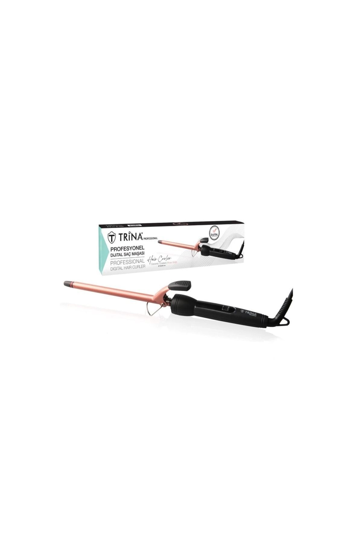 teknotrust Profesyonel Digital Hair Curler 13 Mm Rose Gold Saç Maşası Trnsacms0079