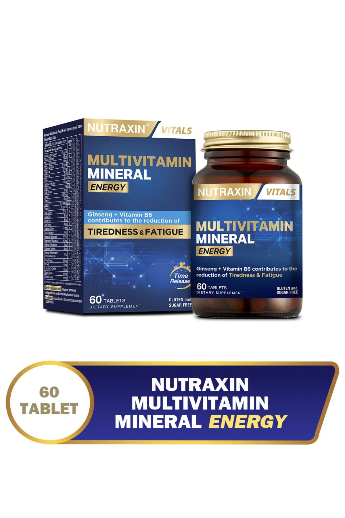 Nutraxin Multivitamin Mineral Energy 60 Tablet