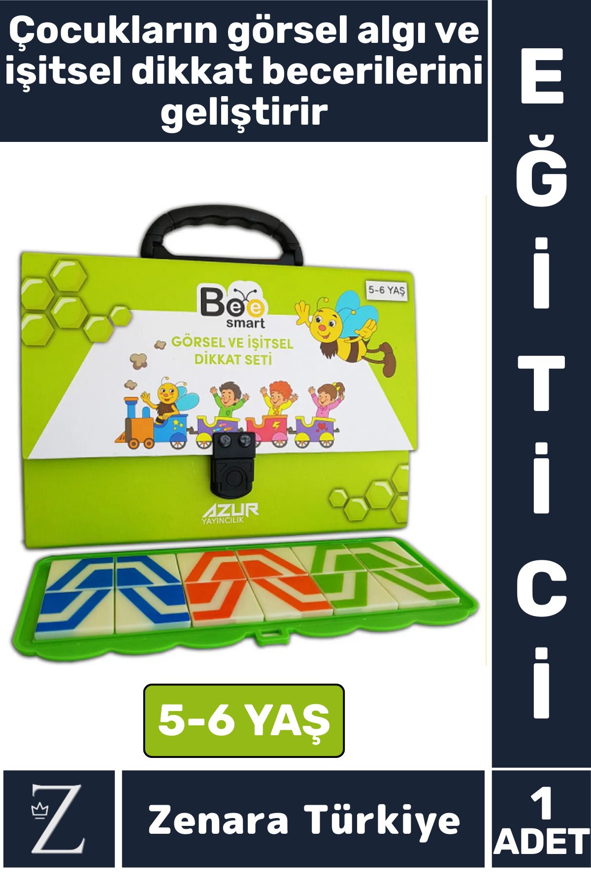 Zenara Eğitici Görsel Algı Dikkat İşitme Beceri Geliştirici 5-6 Yaş GÖRSEL VE İŞİTSEL DİKKAT ÖZEL SET