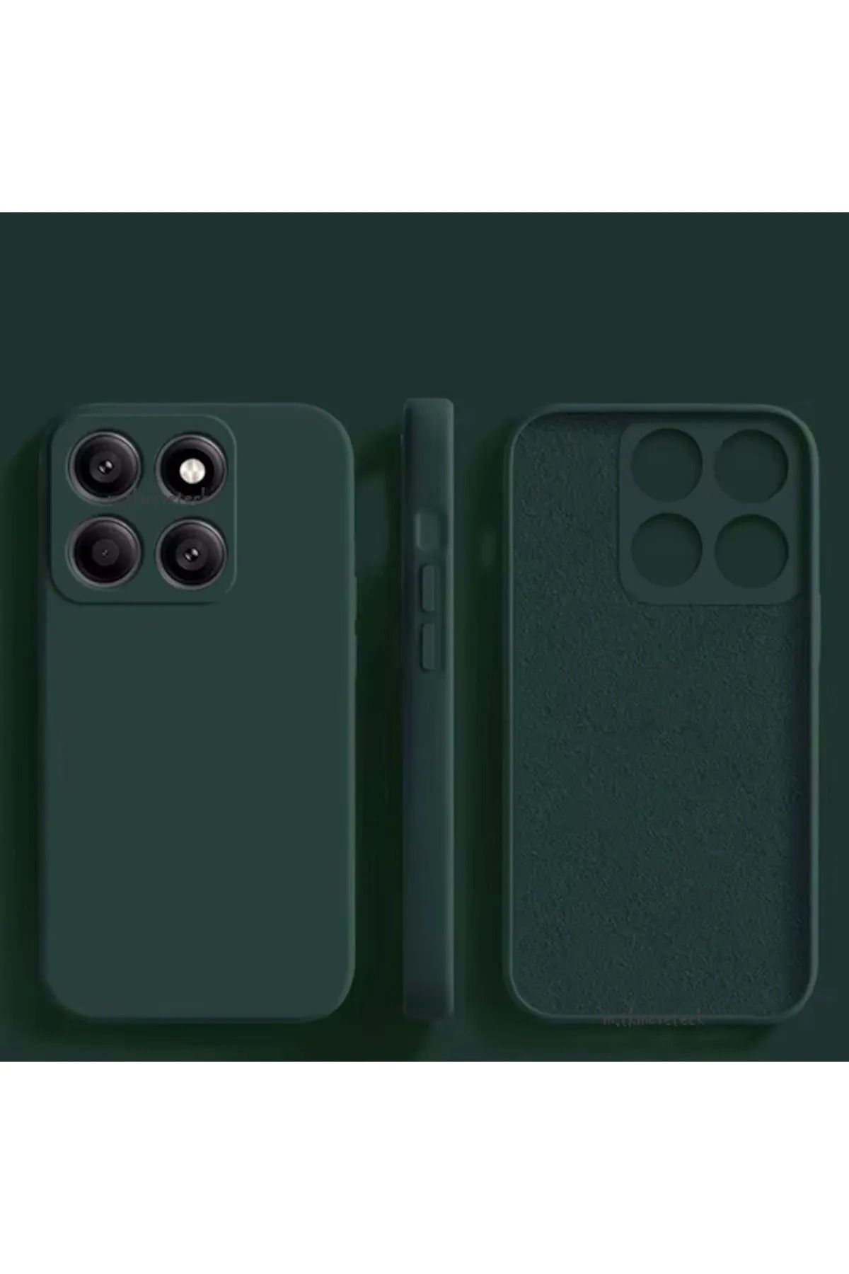 Balerion Xiaomi Mi 14T Pro Kılıf Kadife Lansman Soft Yumuşak Liquid Silikon Kamera Lens Korumalı Kapak