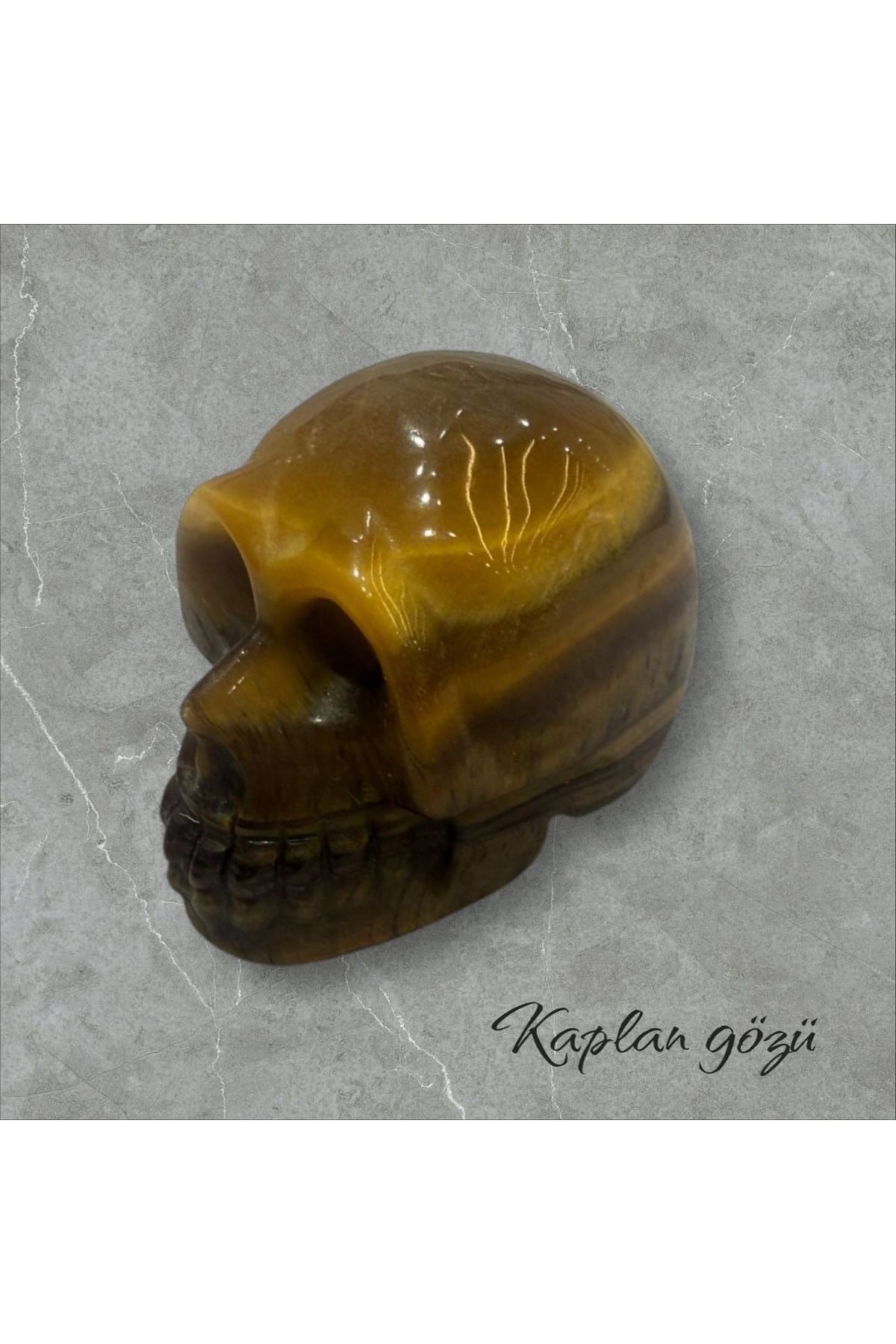 Taş-Mir Kaplan Gözü Taşı Kuru Kafa Figürü