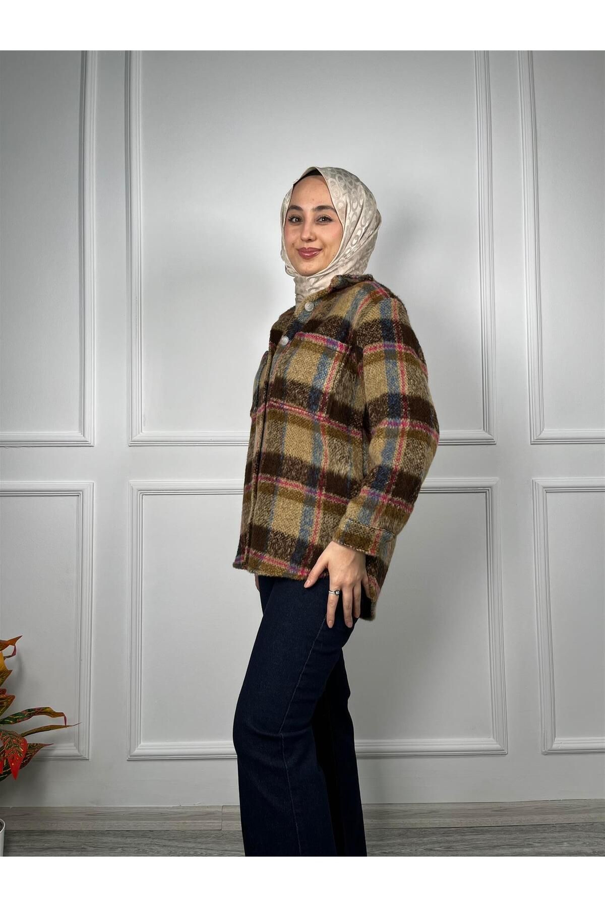MODA 2765-111 Çift Cepli Ekose Detaylı Wellsoft Gömlek