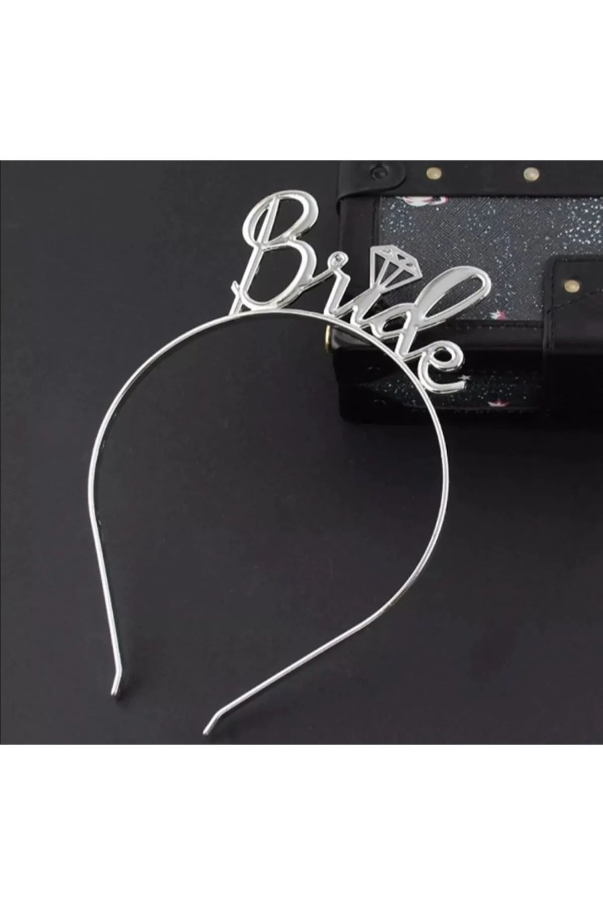FOKUL Bride Yazılı Metal Bekarlığa Veda Partisi Konsepti Kaliteli Taç Metal Bride Parti Tacı
