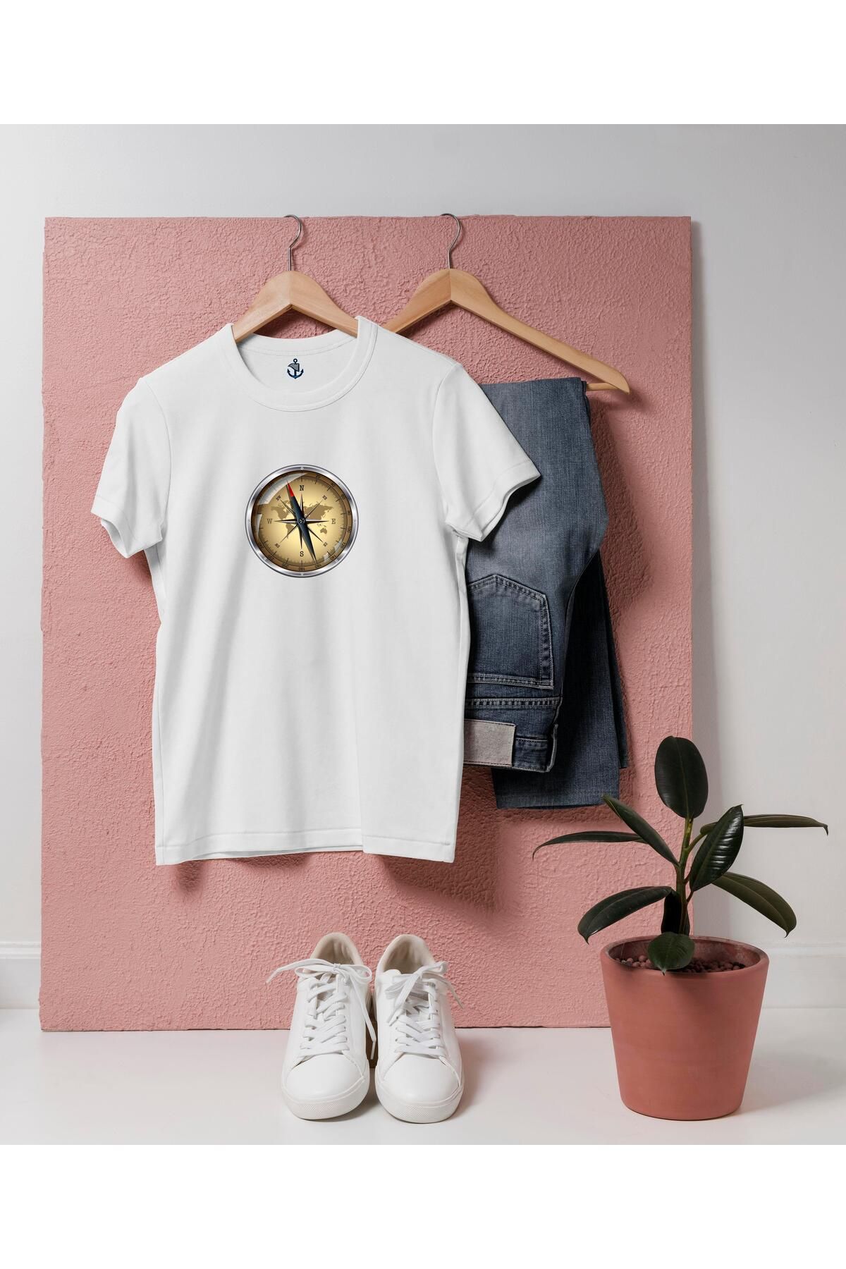 bahriyeli.jpeg Oversize Pusula / Compass Tasarım unisex T-shirt