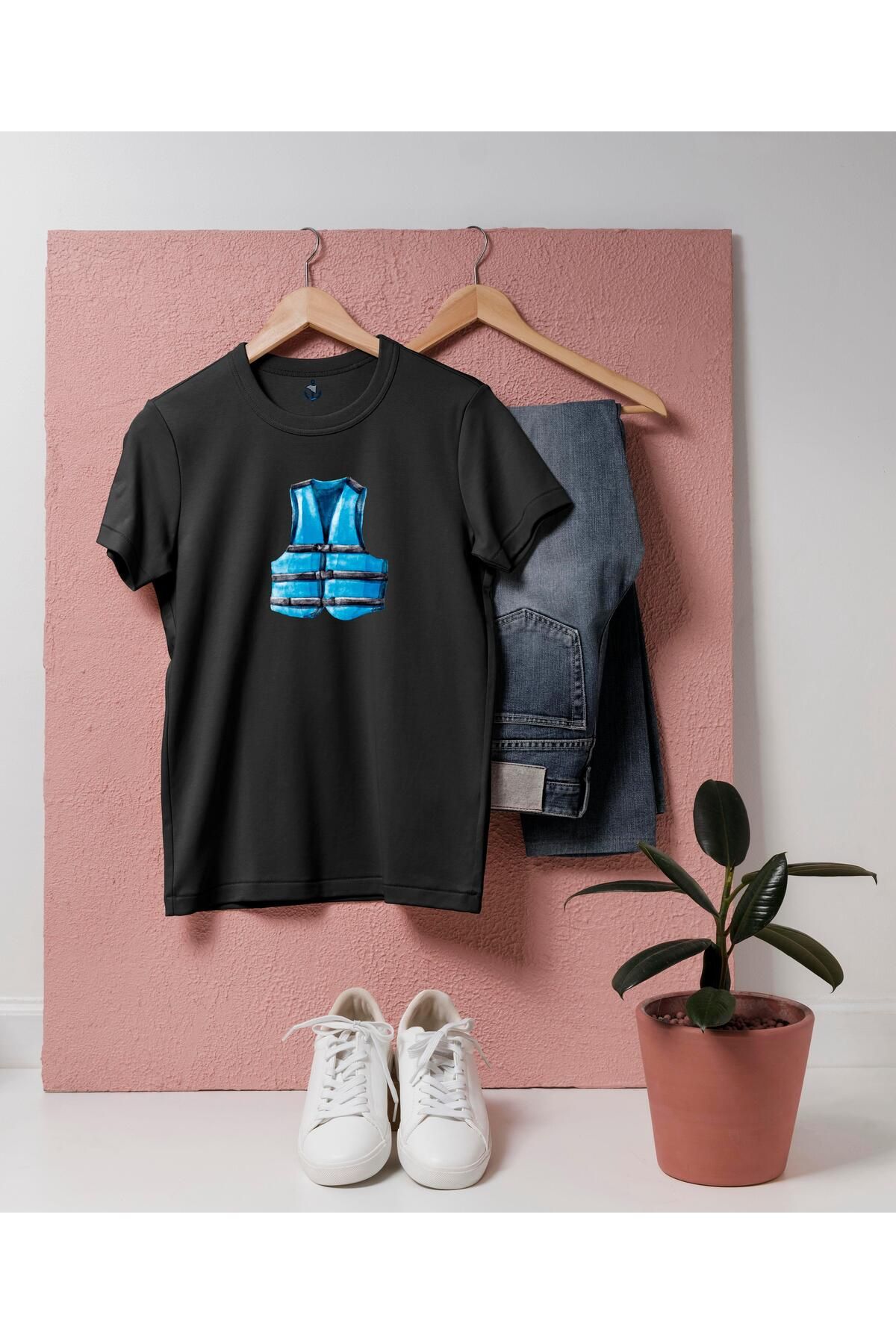 bahriyeli.jpeg Oversize Can Yeleği Tasarım unisex T-shirt