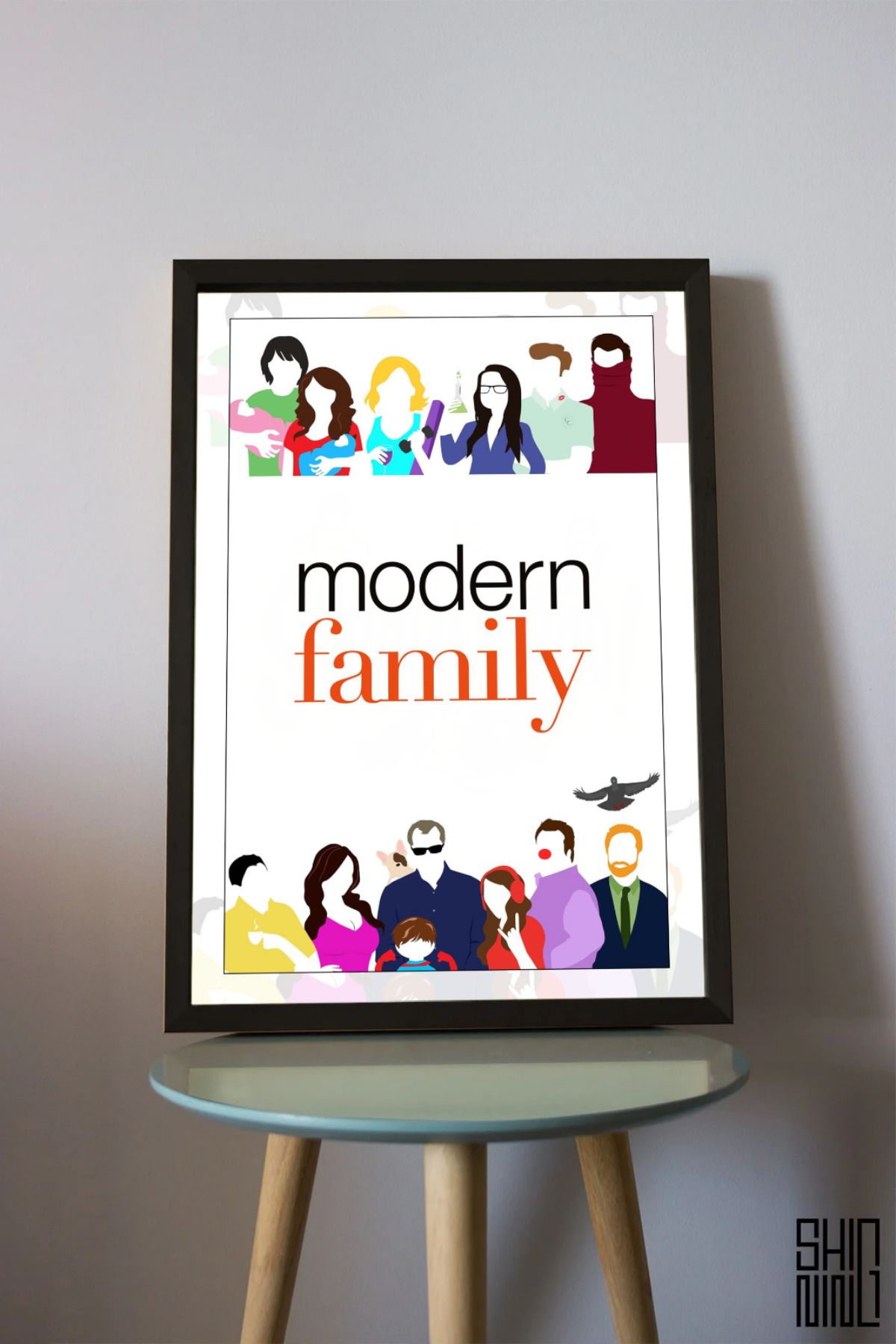 Home Çerçeveli "Modern Family" Afiş Tablo