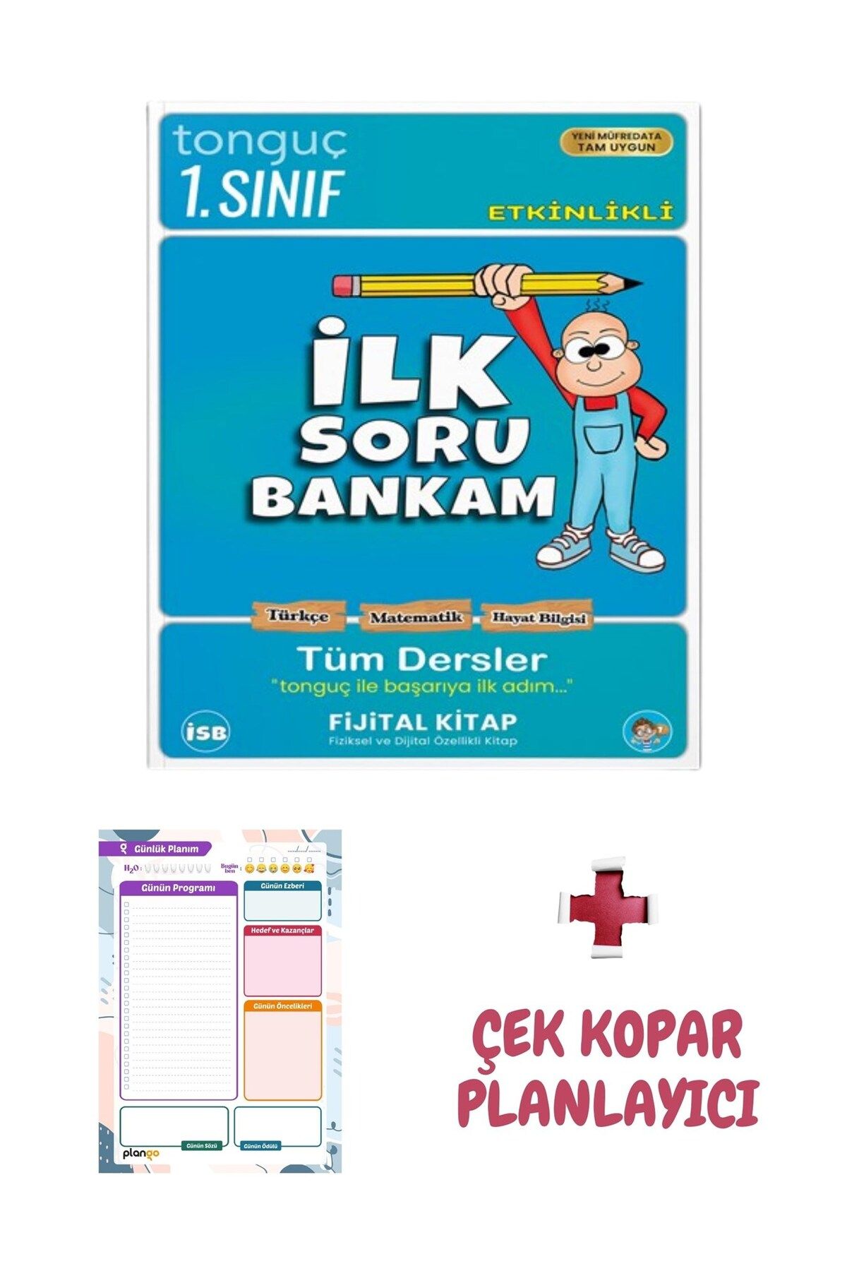 Tonguç Yayınları 1. Sınıf Tüm Dersler Soru Bankası + Çek Kopar Planlayıcı - Tonguç Akademi