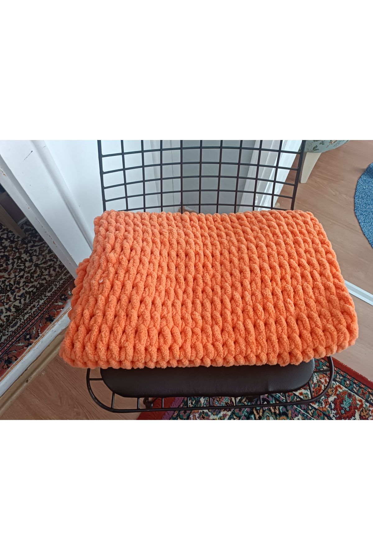 Özen Puffy saç örgülü Bebek battaniye