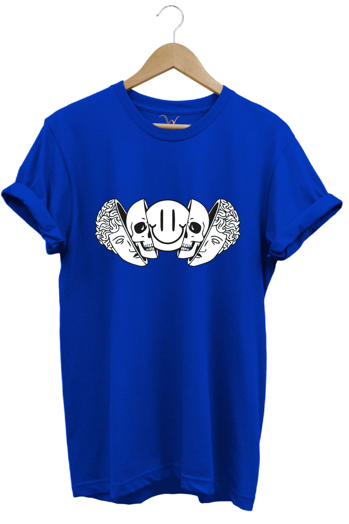 onsrawear Sürreal Grafik Baskılı Unisex %100 Pamuk Yazlık T-Shirt