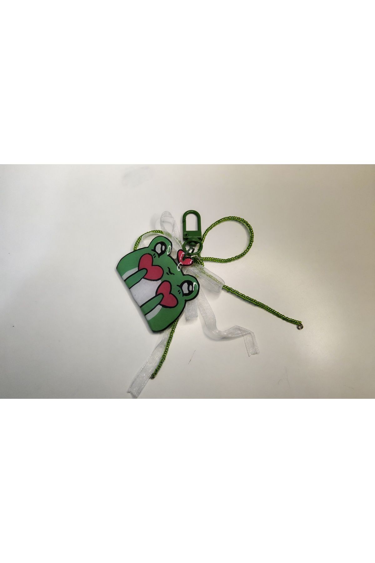 Handmade Kurbağa Anahtarlık charm sevimli anahtarlık