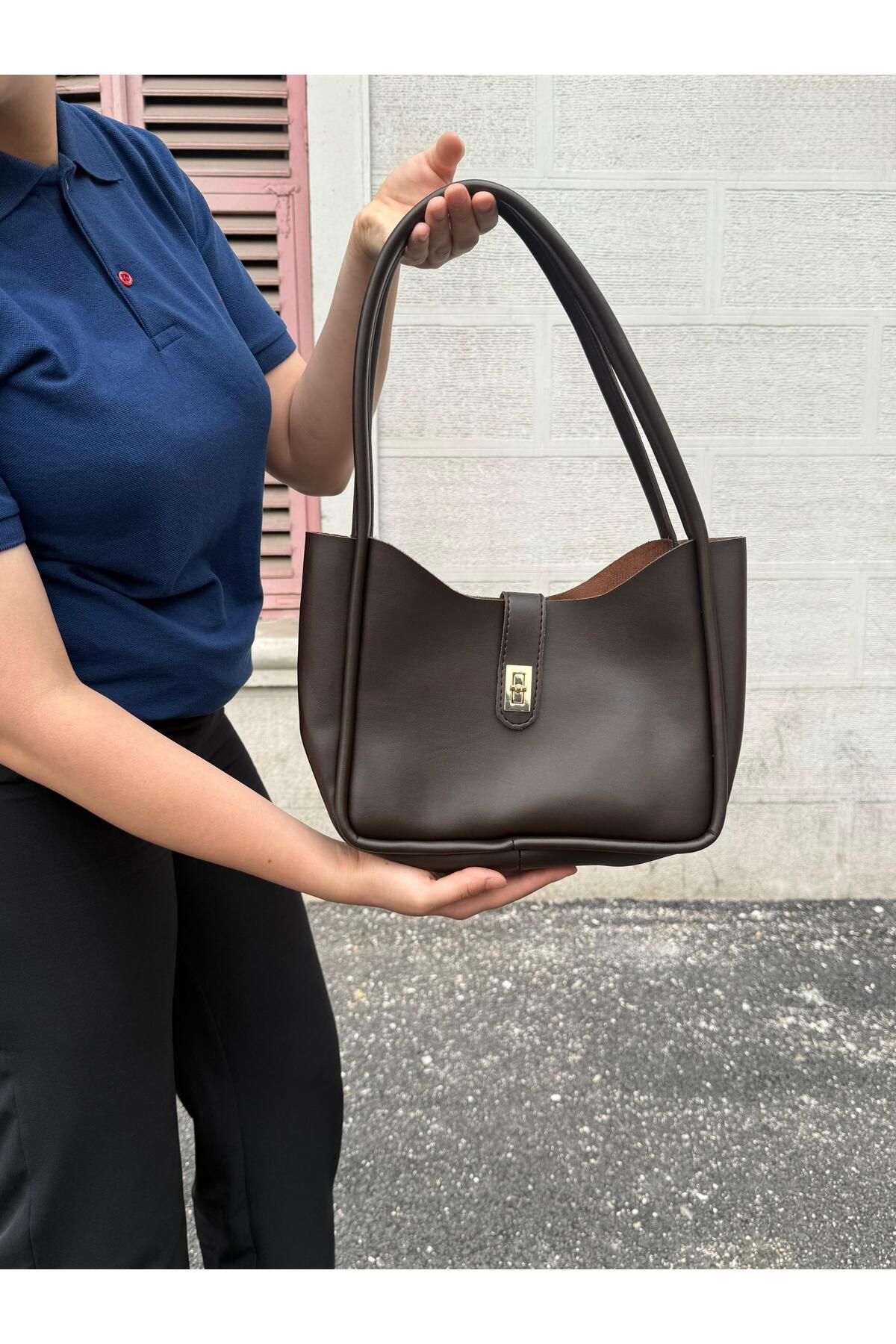 Rose bags Ayarlanabilir askılı ve yavrulu el kol ve omuz çantası