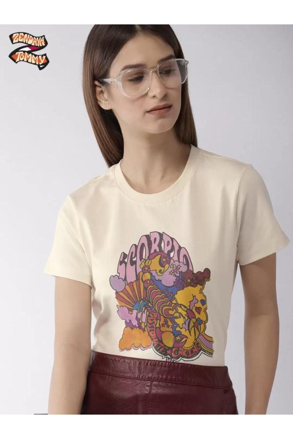 Tommy Hilfiger New collection zendaya women t-shirt scorpio logo