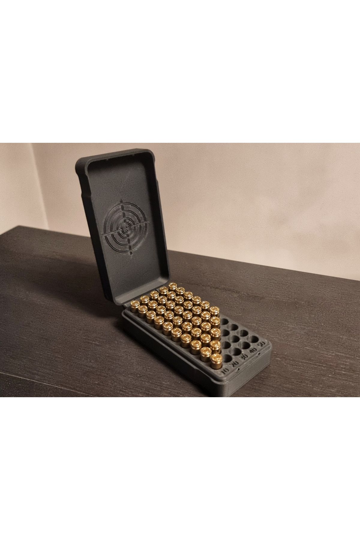 Outdoor 9mm mermi saklama kutusu işlemeli
