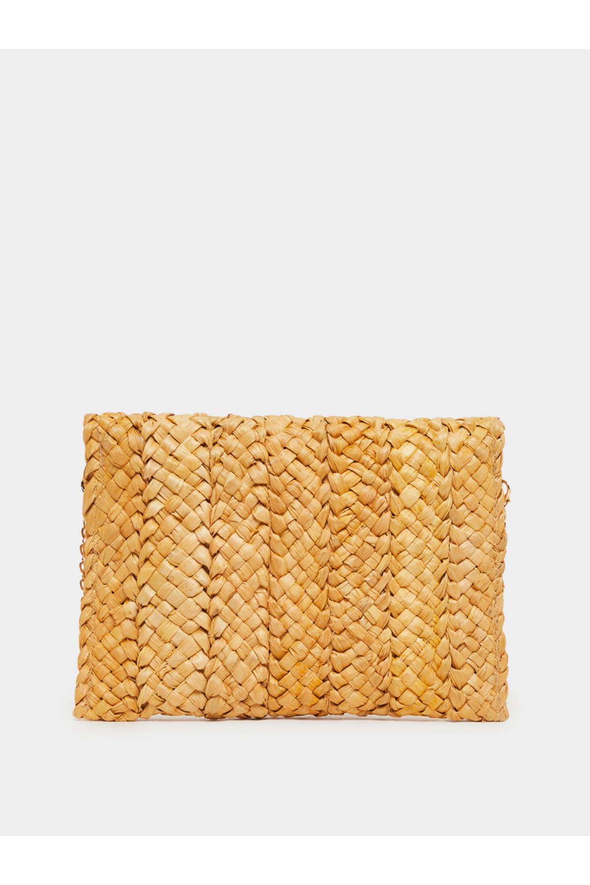 Styli-Weave Design Straw Clutch with Chain Strap 2
