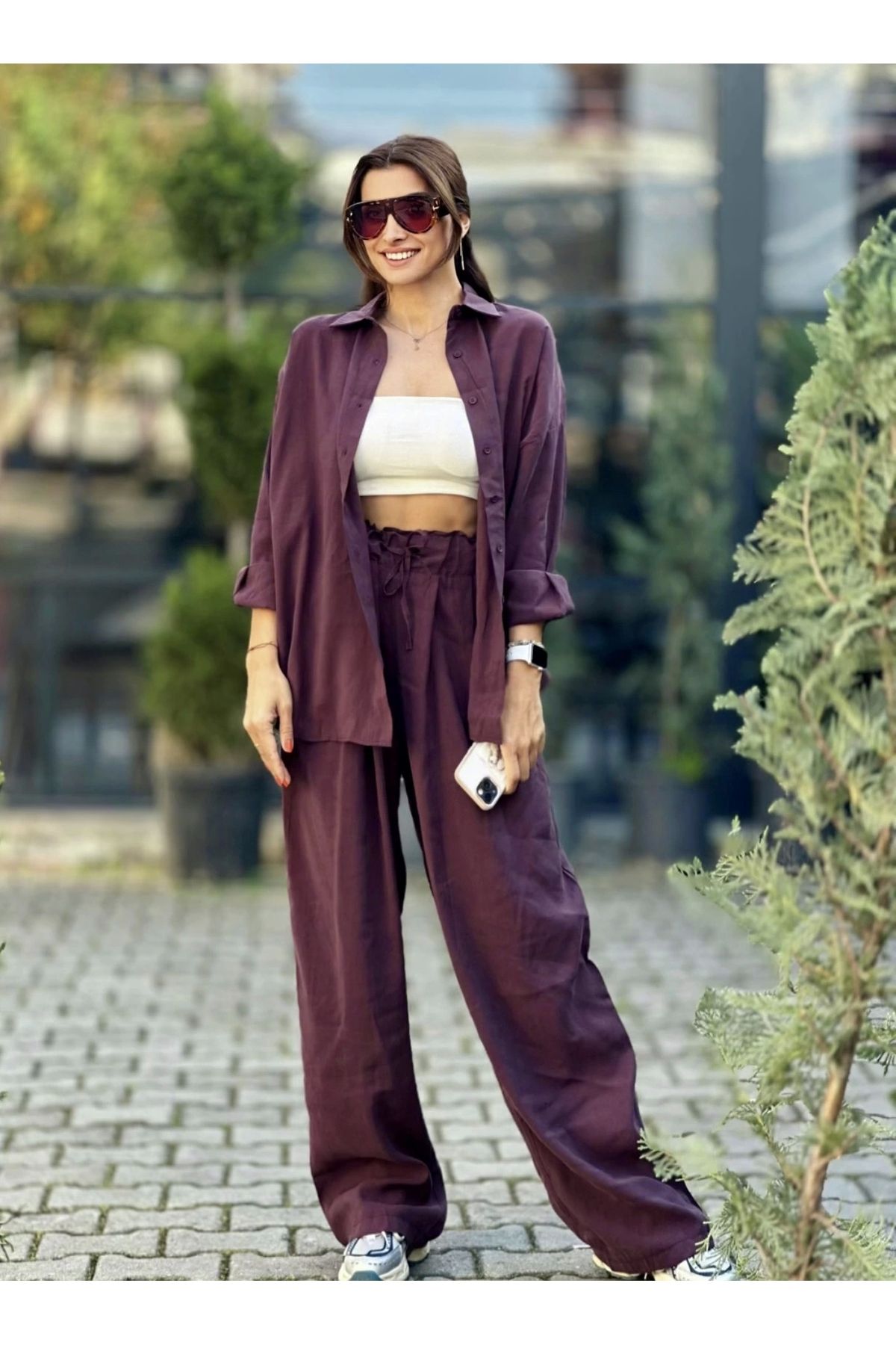 Style ACI MÜRDÜM PANTOLON GÖMLEK TAKIM