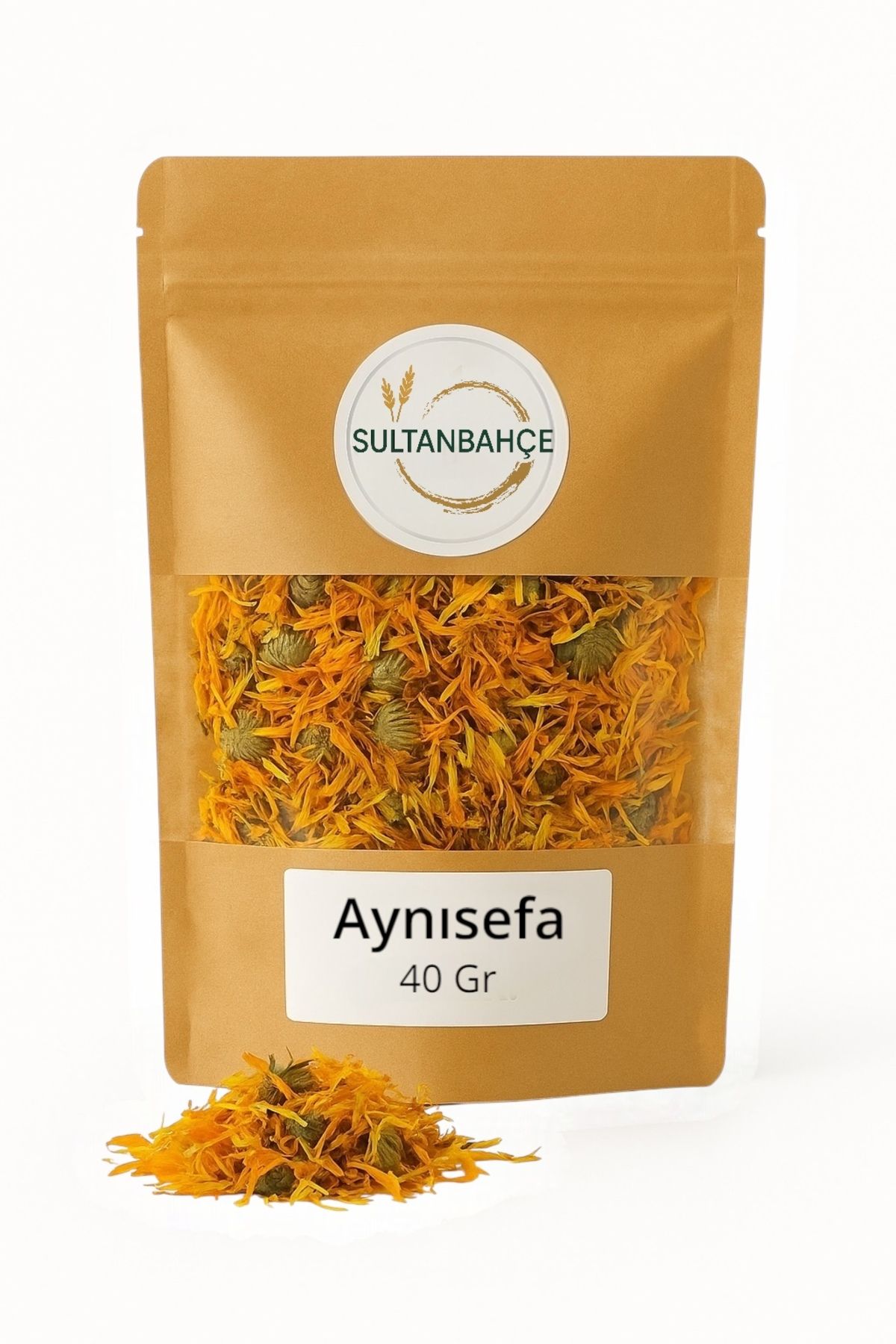 sultanbahçe Aynısefa Çiçeği (Calendula Officinalis) – 40 GR | Kurutulmuş Doğal Bitki Çayı ve Cilt Bakım Desteği