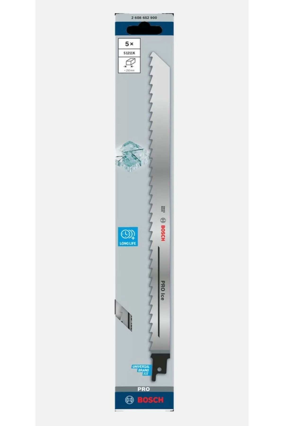 Bosch S1211K 5'li Tilki Kuyruğu Bıçağı (1 Paket Buzdolabı Poşeti HEDİYE) - Et Kemik Buz Kesimi