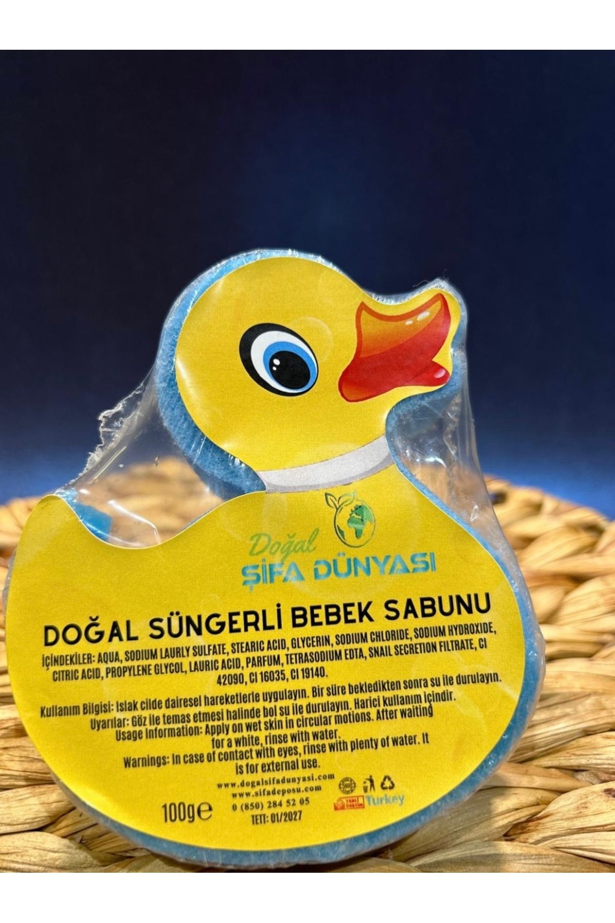 DogalSifaDünyası Doğal Süngerli Bebek Sabunu