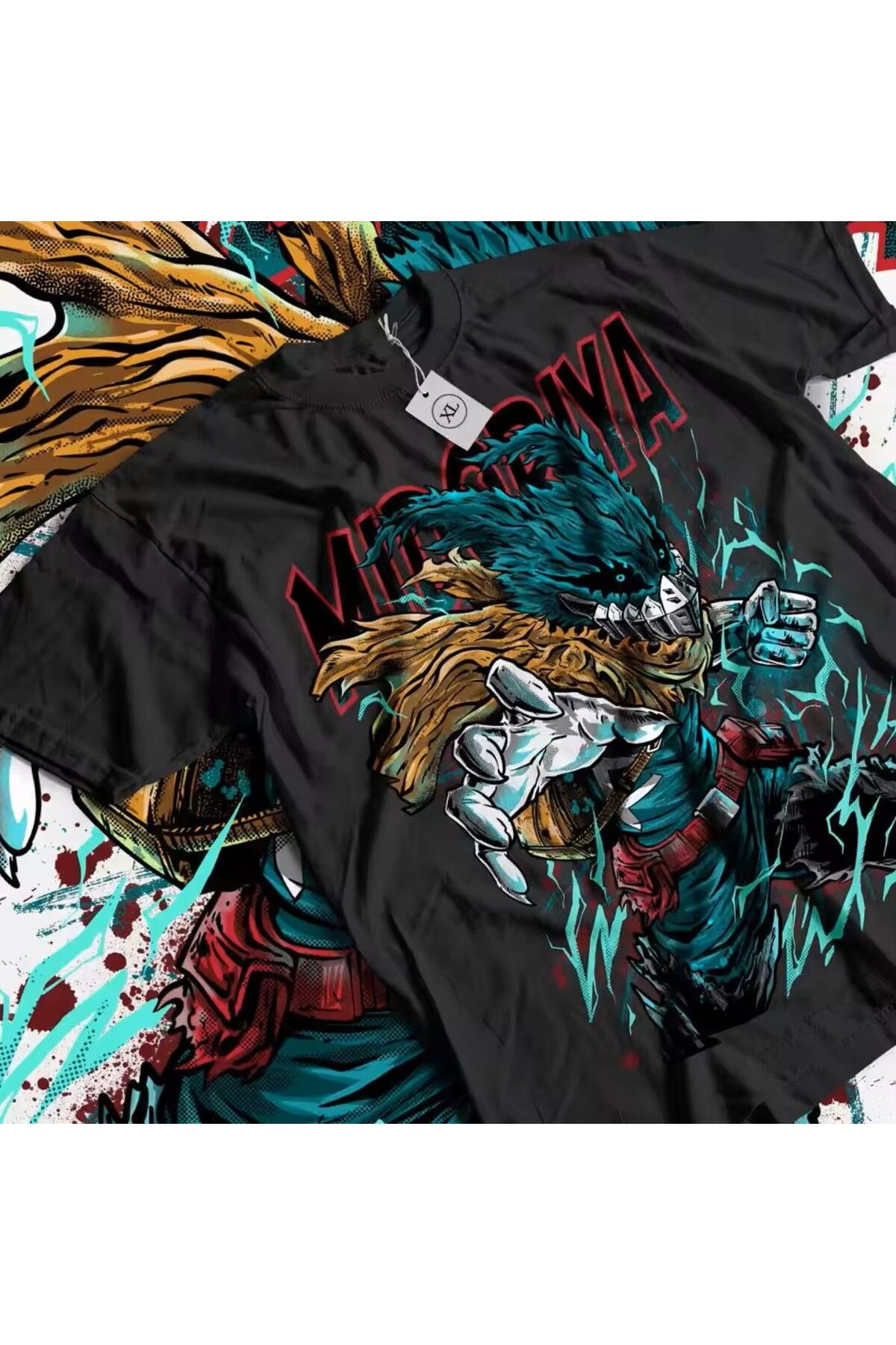 LEIVOR Katsuki Midoriya Baskılı T-shirt