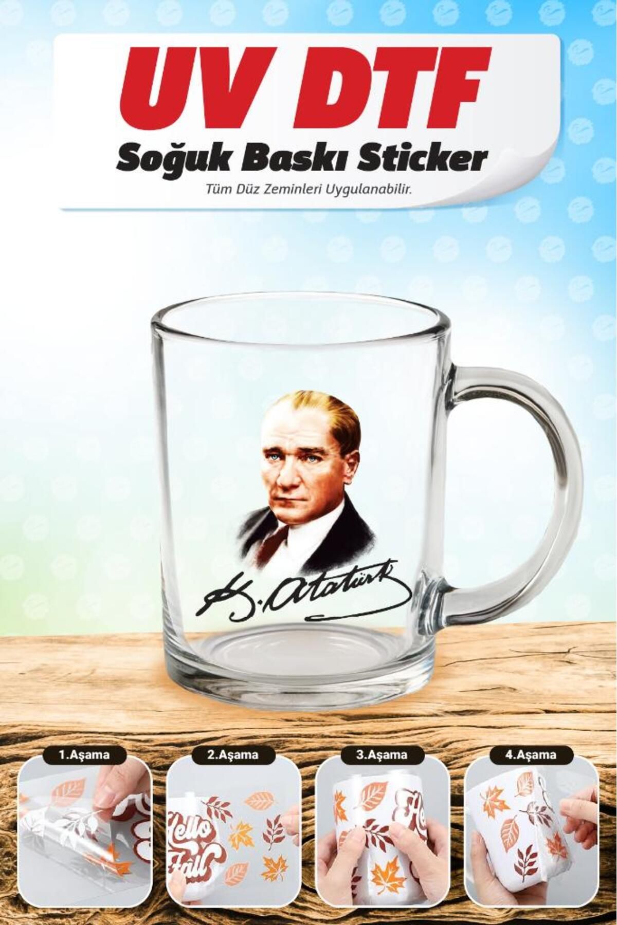 t tuğset etiket Desenli Kupa Bardak Sarma Transfer Etiketi (Laptop Tablet Bavul Cam Duvar) Kabartma Sticker Çıkartm