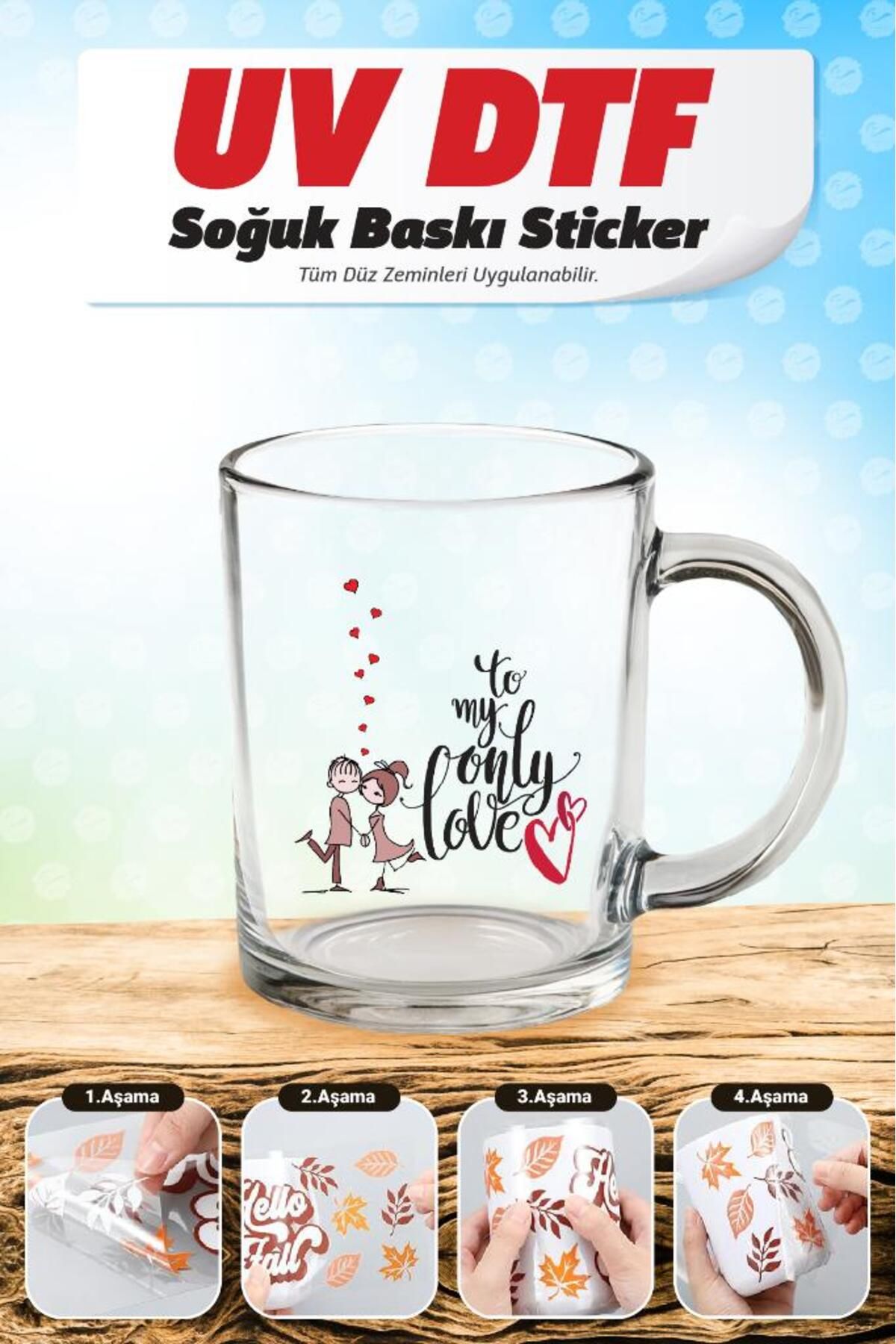 t tuğset etiket Desenli Kupa Bardak Sarma Transfer Etiketi (Laptop Tablet Bavul Cam Duvar) Kabartma Sticker Çıkartm