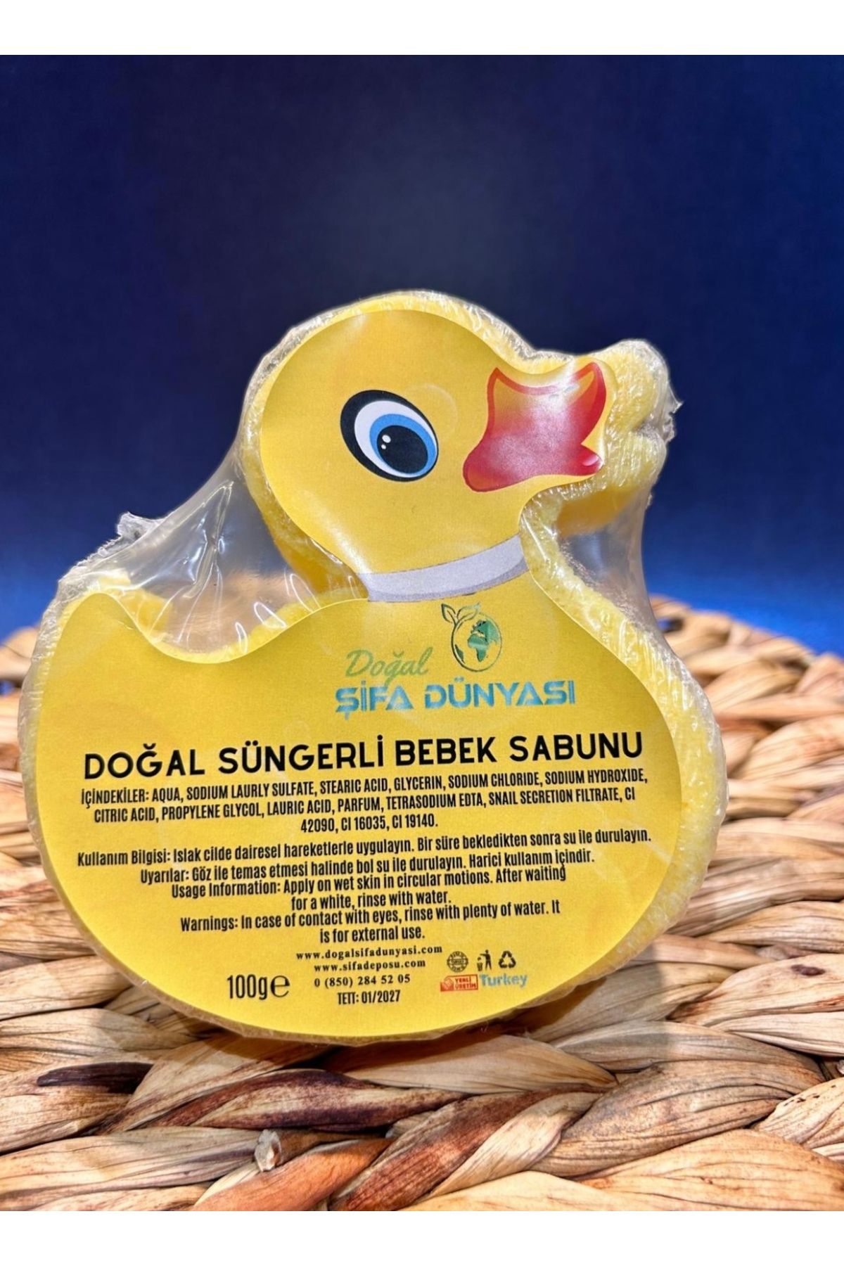 DogalSifaDünyası Doğal Süngerli Bebek Sabunu