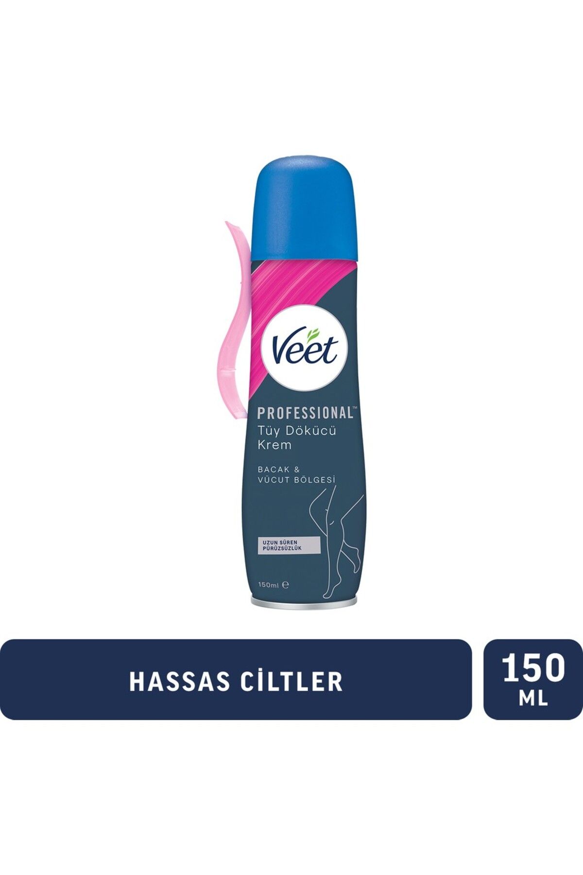 Veet Professional Tüy Dökücü Krem Sprey Bacak&Vücut Bölgesi Hassas Ciltler 150ml