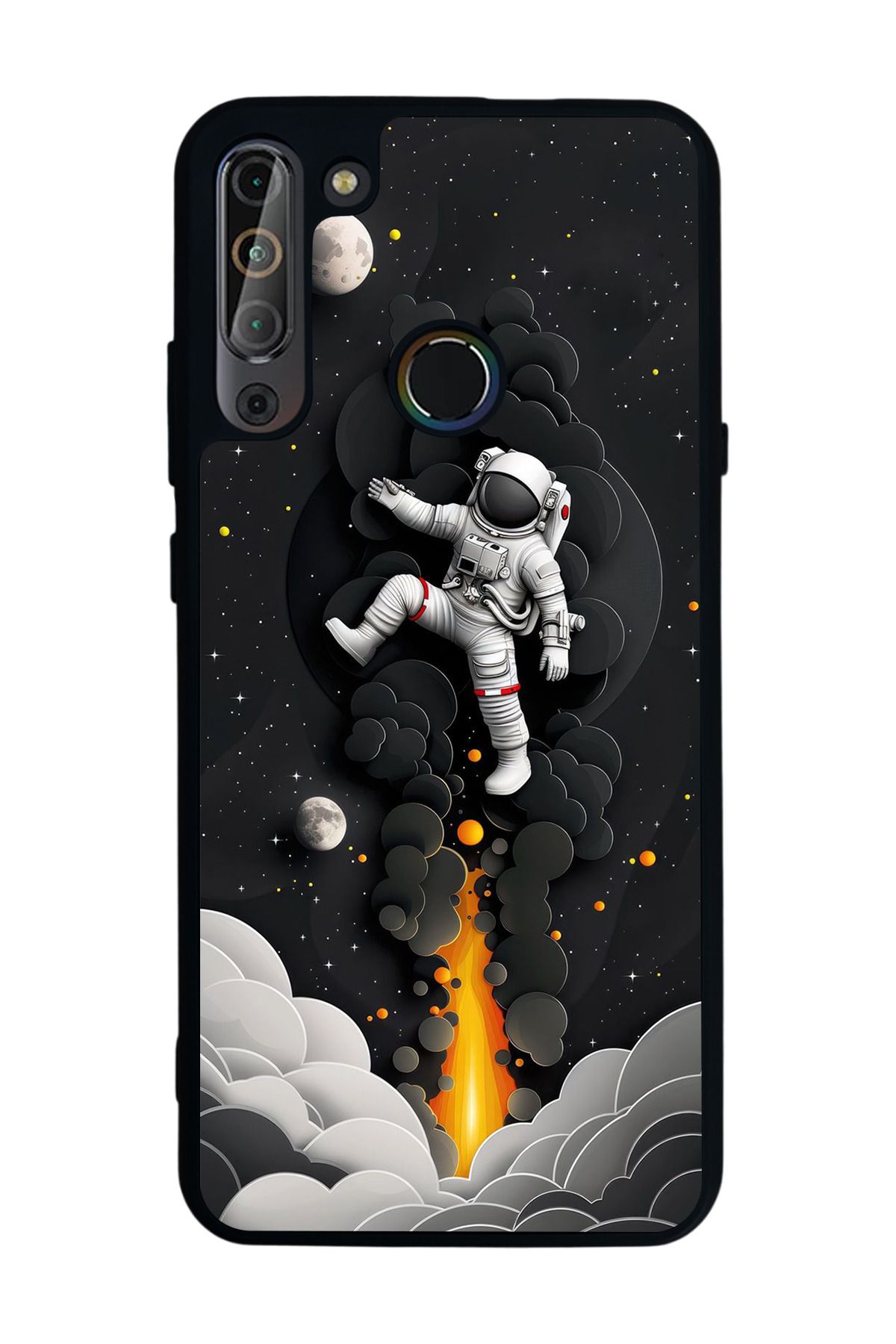 CASPER Via X20 Uyumlu Mat Siyah Kılıf – Yumuşak Silikon, Koruyucu, Şok Emici Kapak