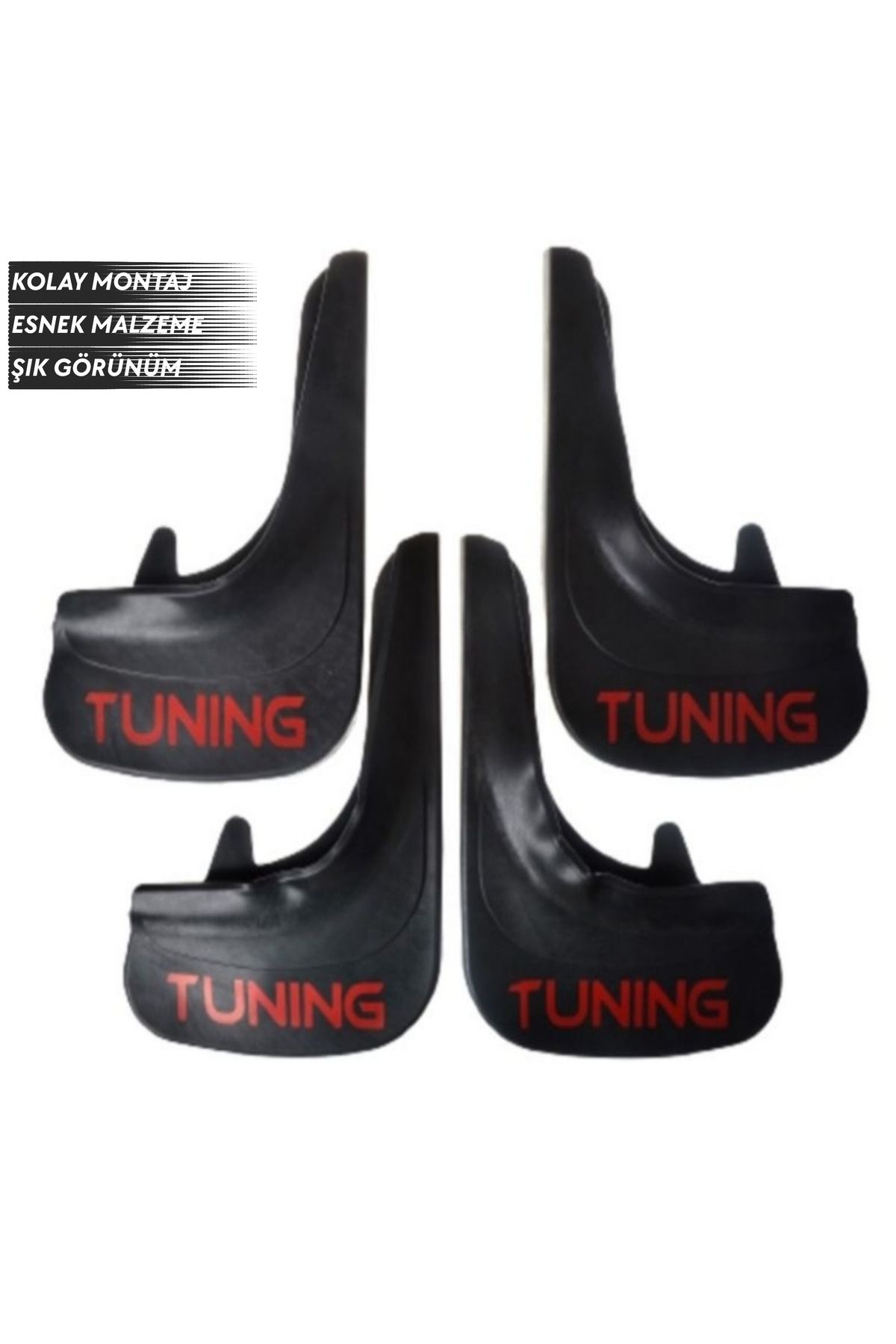 SONİKON LİNE-Fiat Marea Tuning Written 4-Piece Fender Mudguard Dust Cover Compatible with All Cases Modified 3