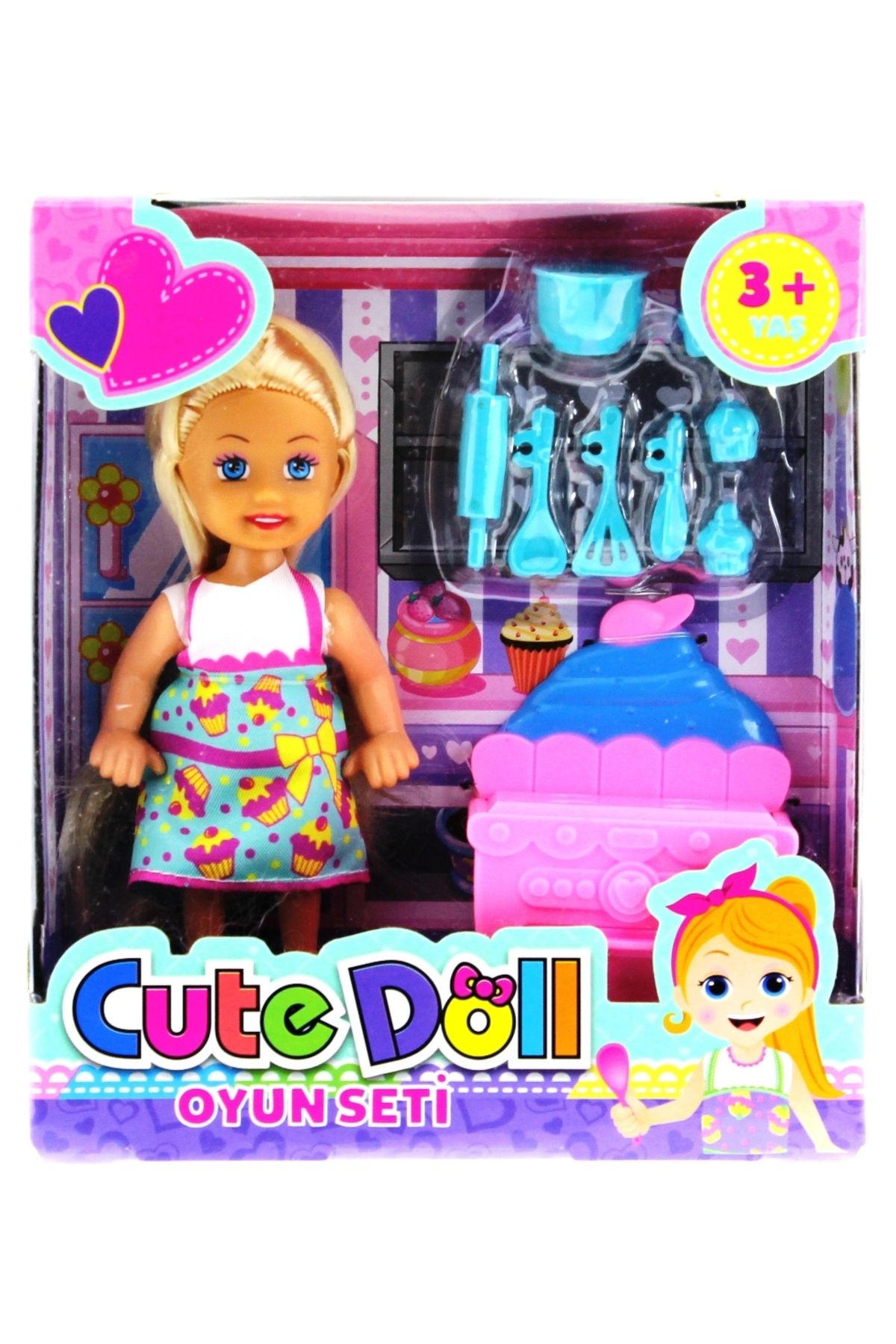 Mega Oyuncak Cute Doll Mini Bebek Mutfak Oyun Seti