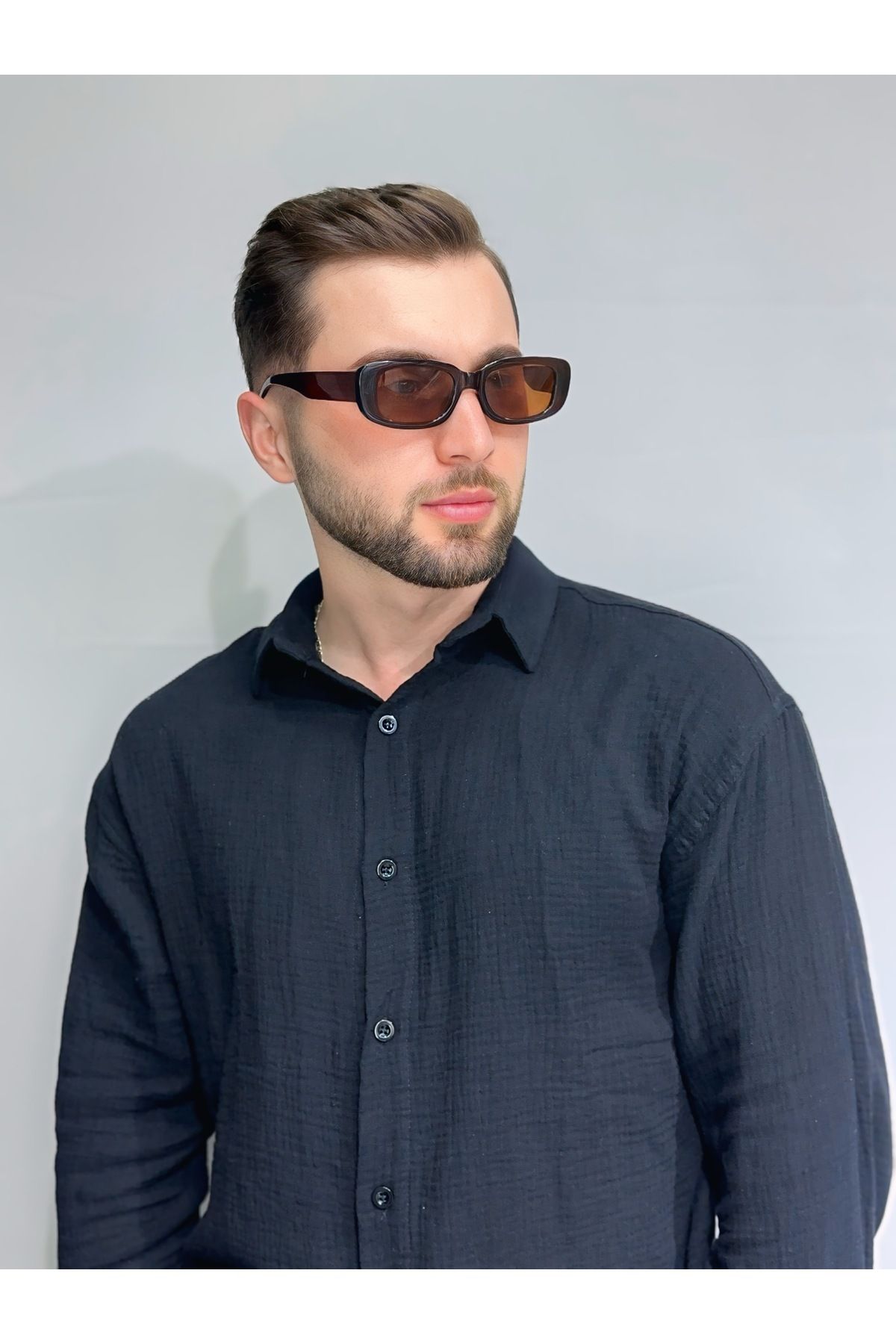 ZELİOR Unisex Cat Eye Dikdörtgen Güneş Gözlüğü