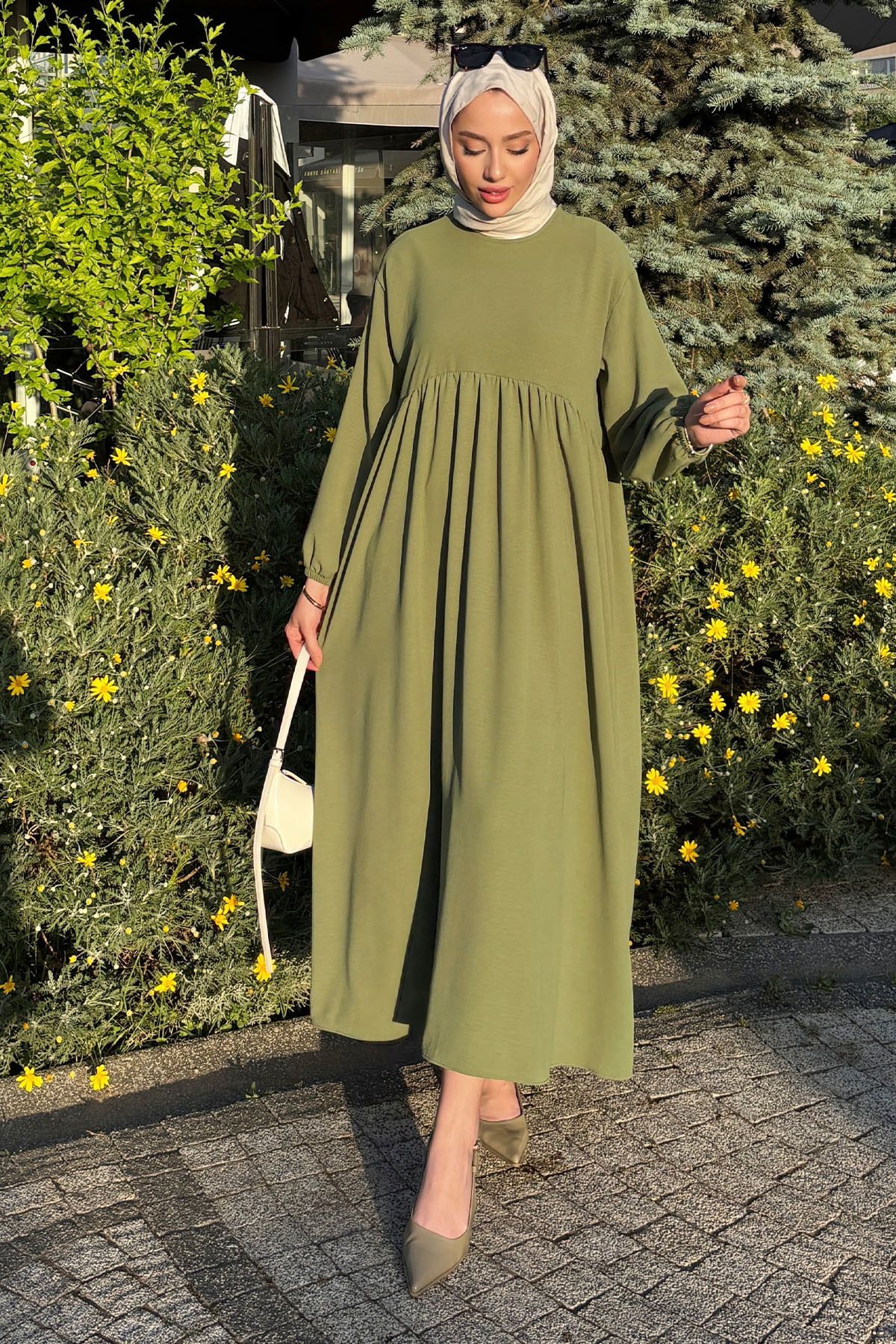 Tesettür Diyarı Robalı Ayrobin Elbise