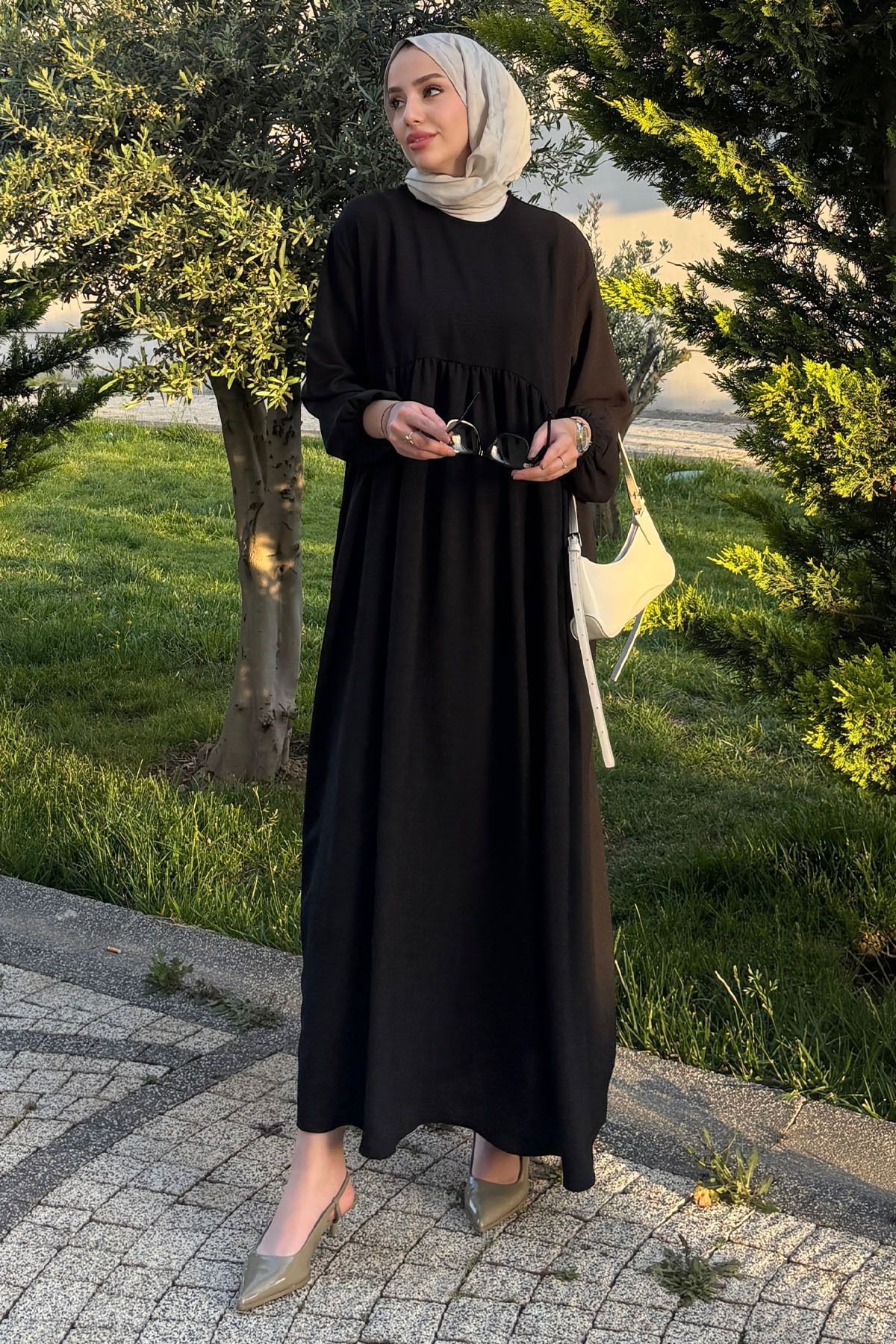 Tesettür Diyarı Robalı Ayrobin Elbise