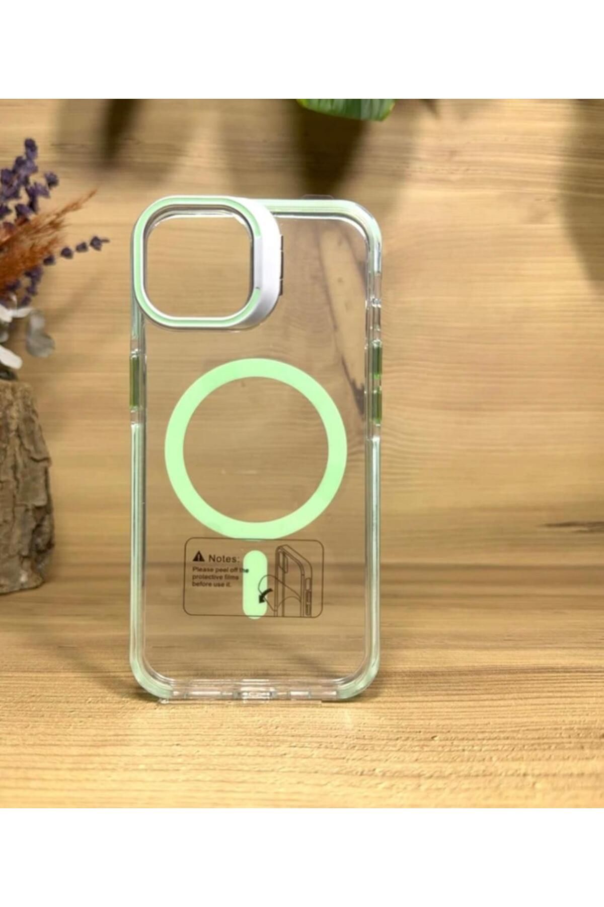 CASEALUNA Chrome Kamera Iphone 12 Magsafe Kılıf