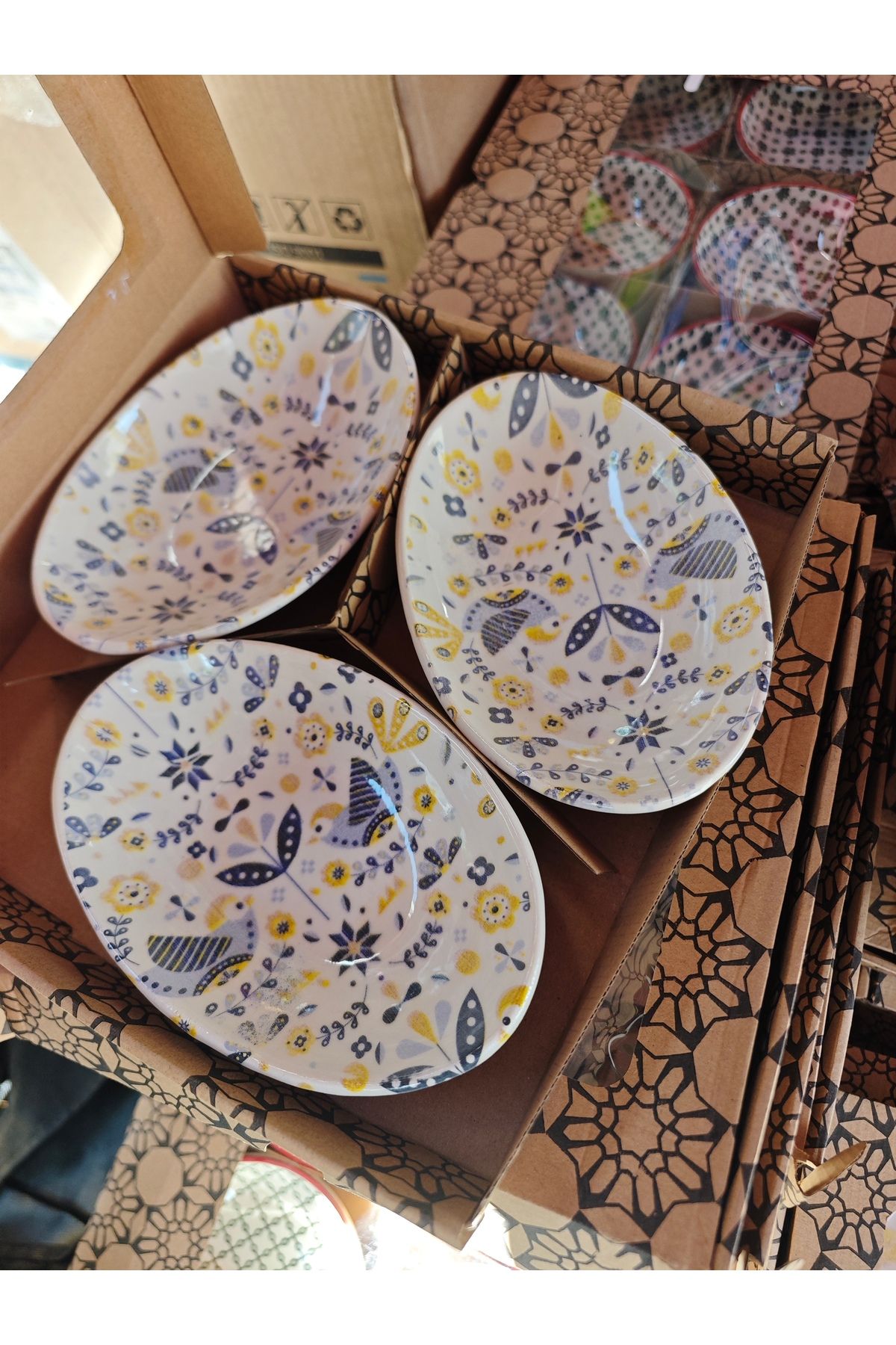 Home Desenli Porselen Çerezlik /Sunumluk /Kase