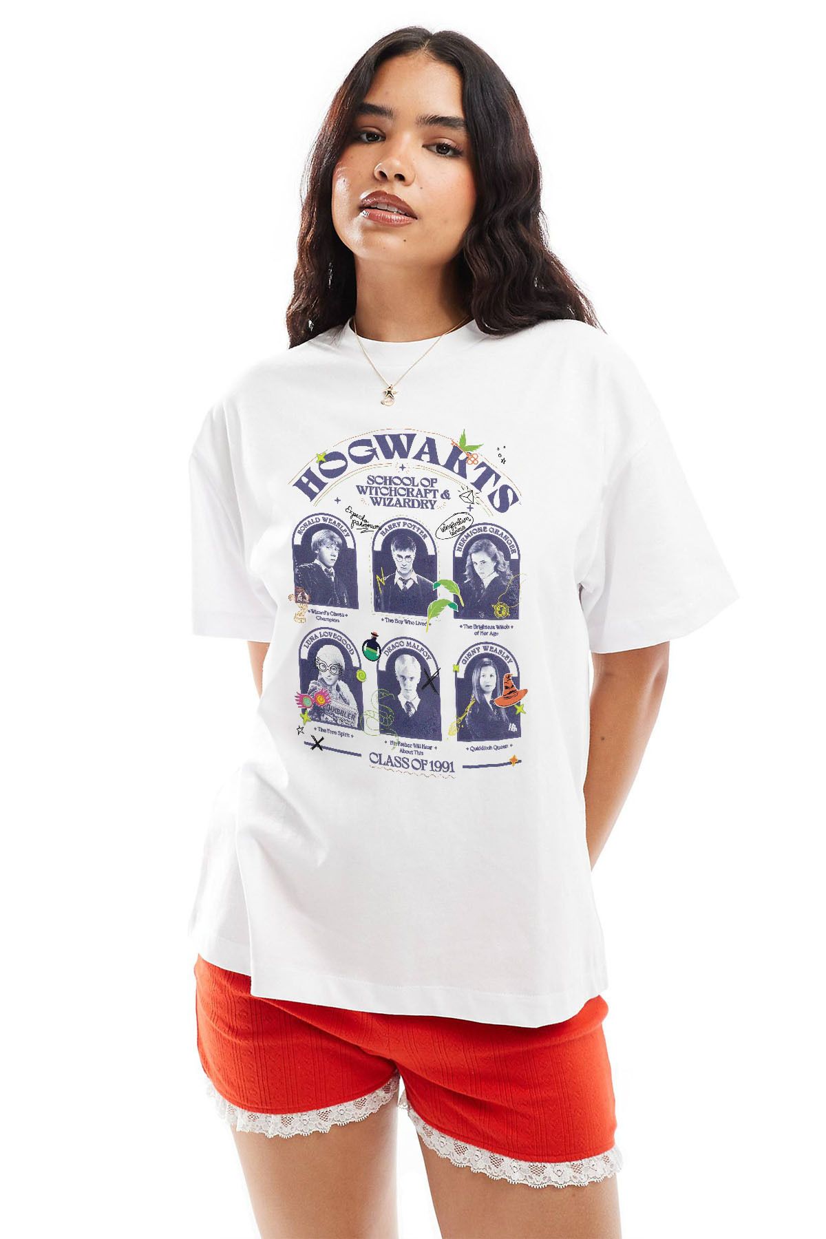 Tee&more. Unisex Regular Fit Hogwarts Class of 1991 Baskılı Premium T-shirt