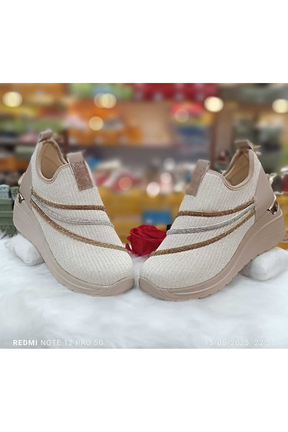 maxonal Simli kadın sneaker