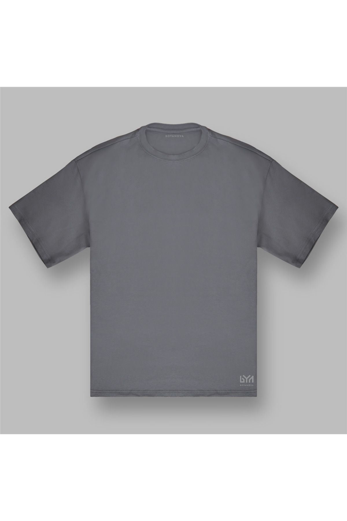 BOYANOVA Oversize Gri T-Shirt