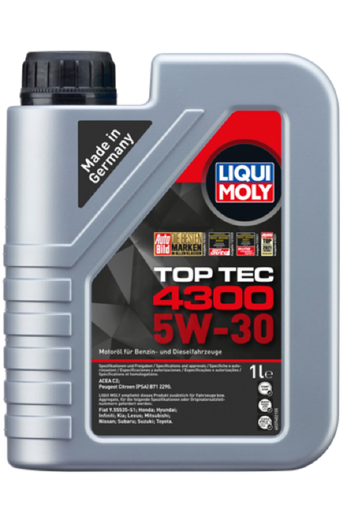 Liqui Moly Top Tec 4300 5W-30 Motor Yağı ( 1 Litre ) Yeni Üretim Tarihli