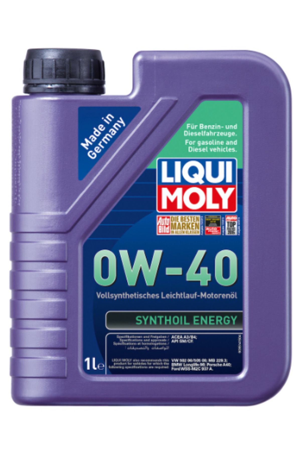 Liqui Moly Synthoil Energy 0W-40 (1 Litre) Yeni Üretim Tarihli